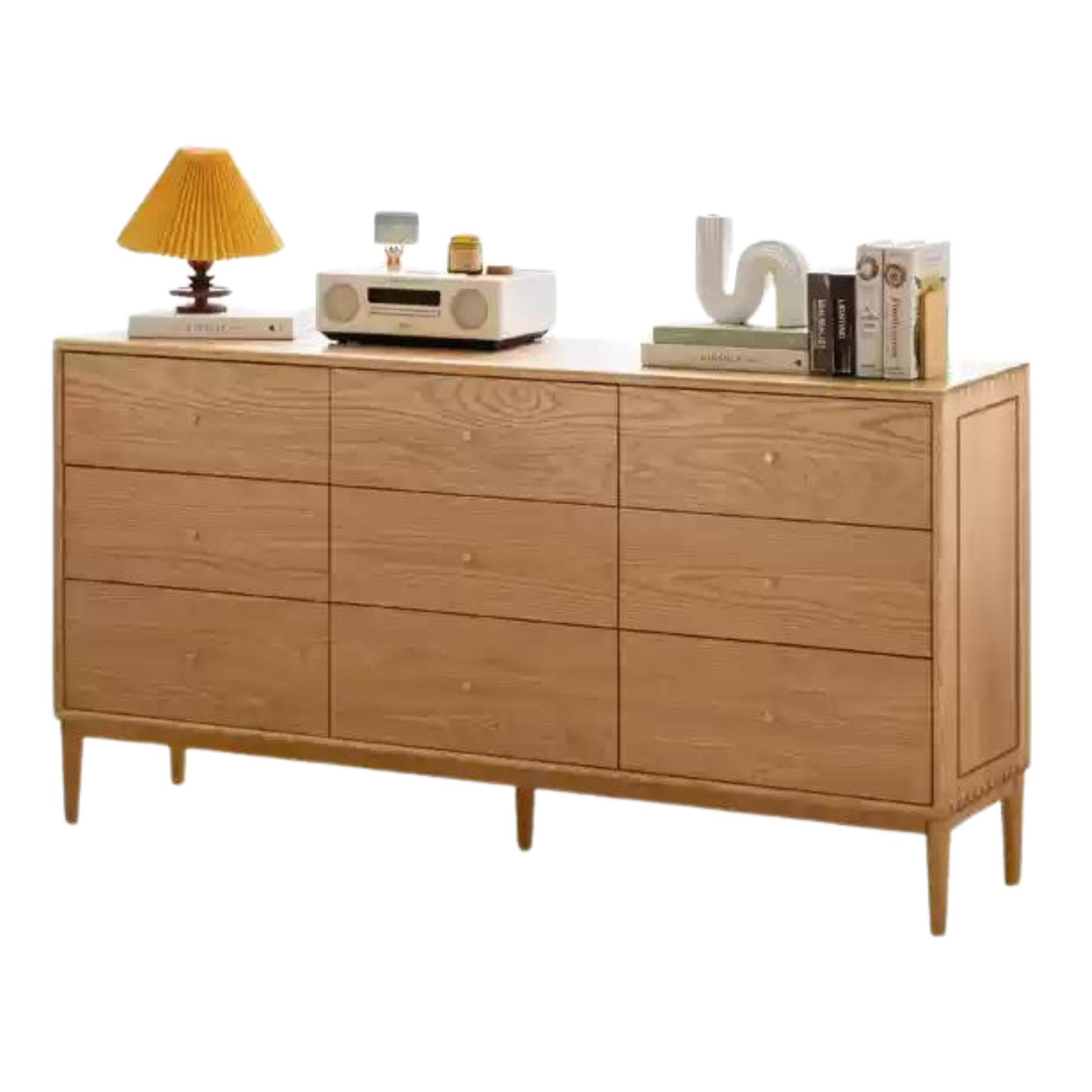 Oak Solid Wood Nordic Chest of Drawers