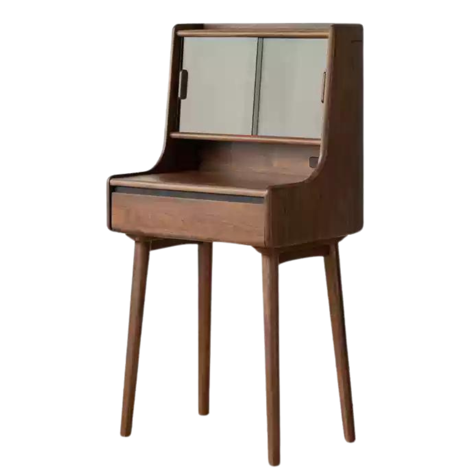 Black walnut solid wood Lighted dressing table