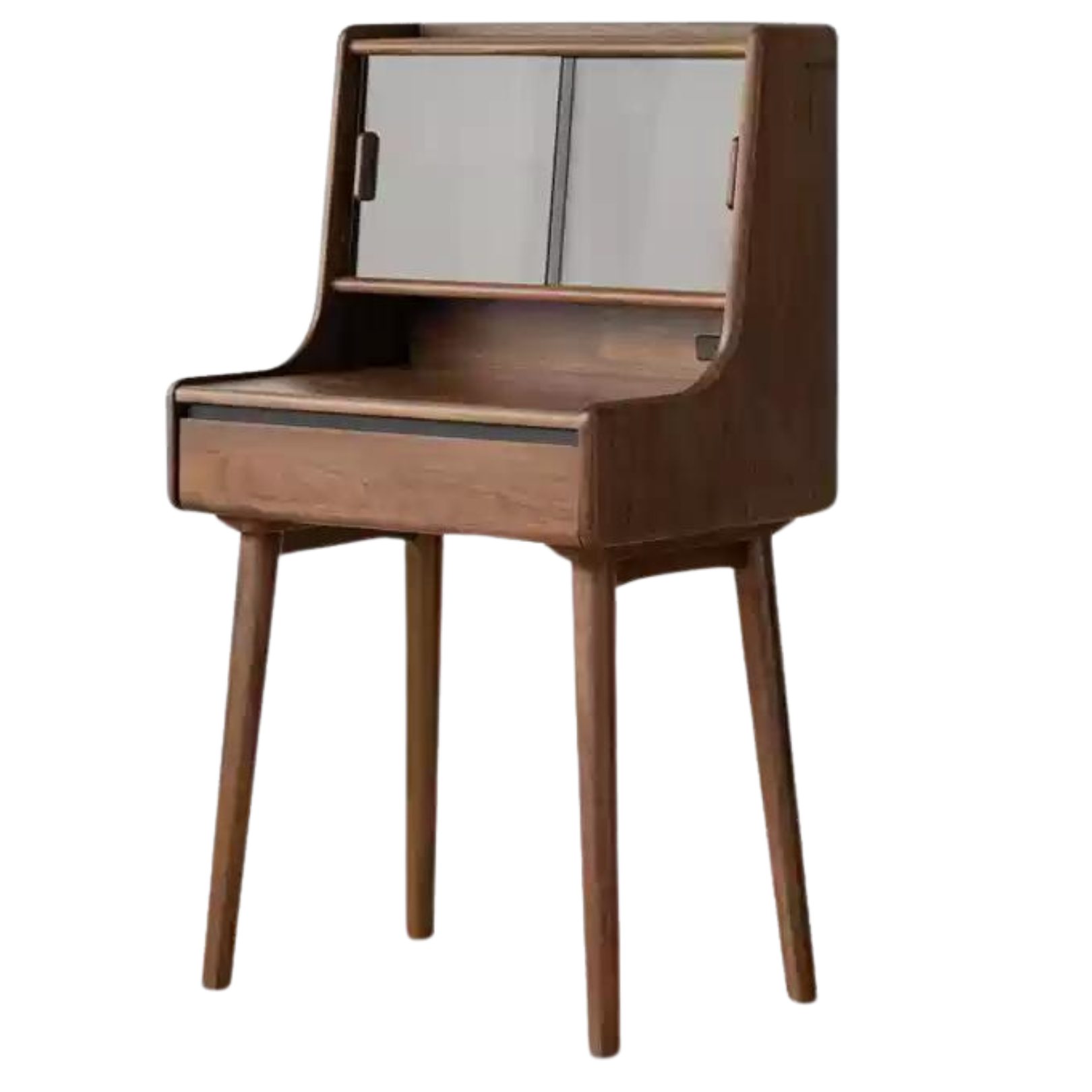 Black walnut solid wood Lighted dressing table