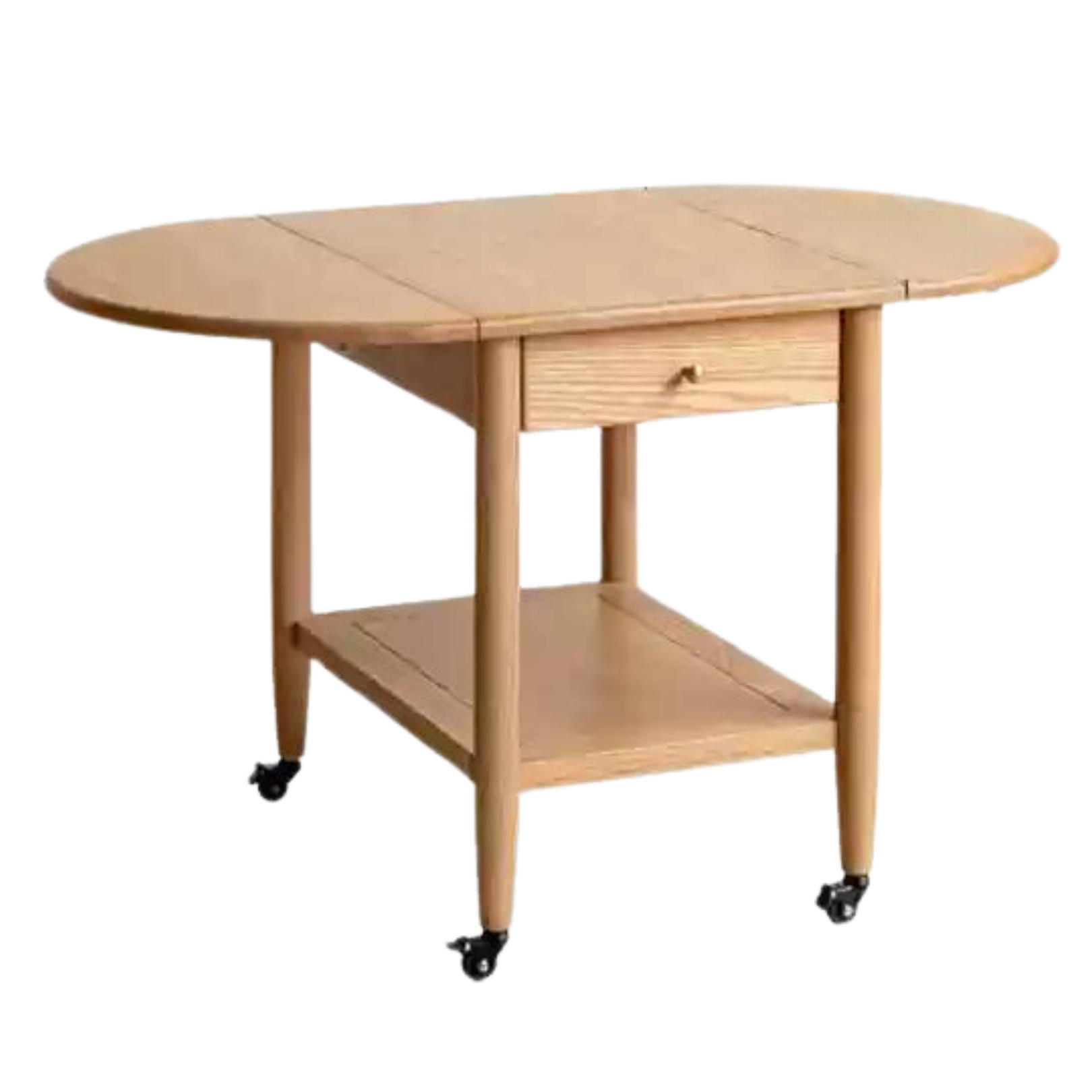 Oak solid wood small folding tea table