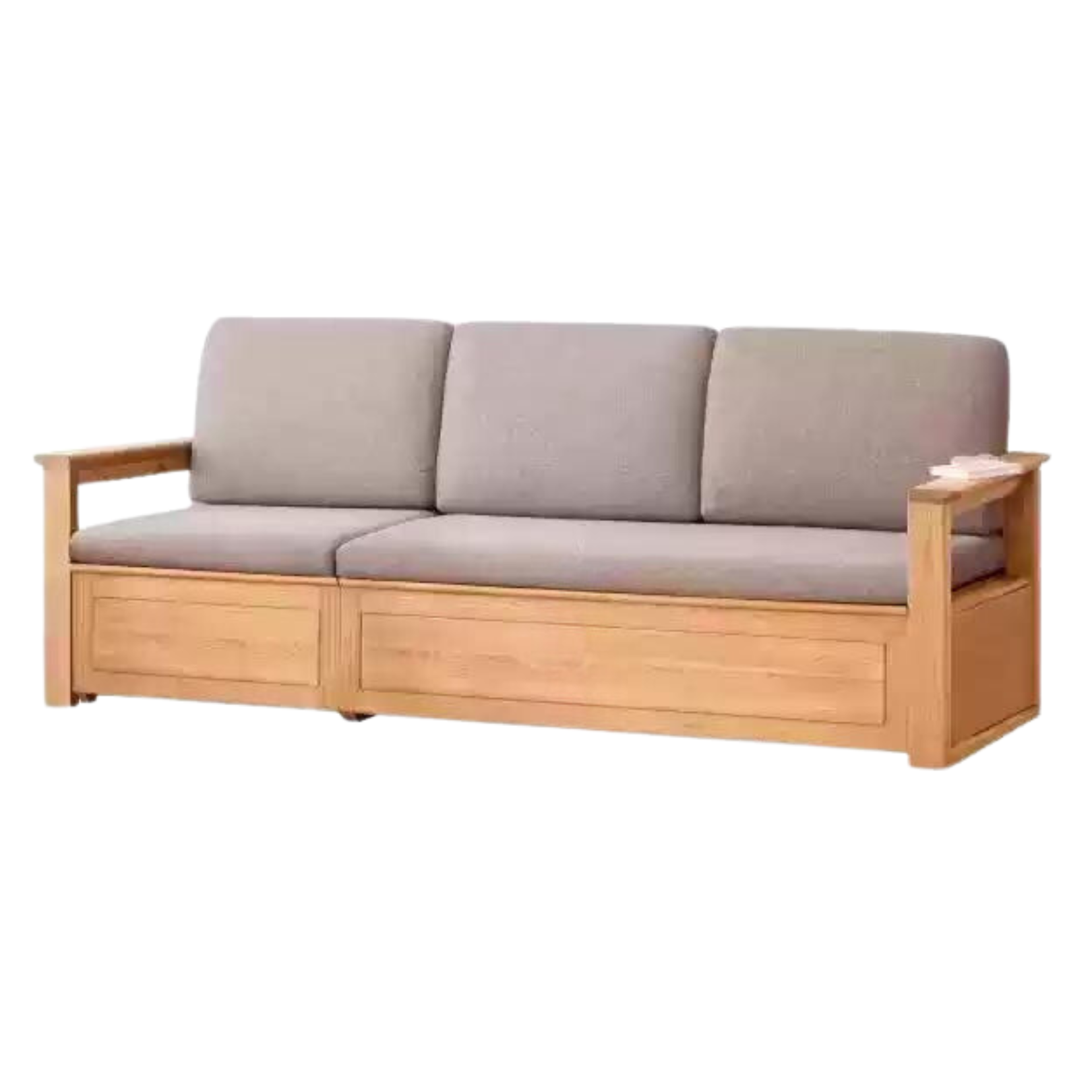 Oak solid wood storage box sofa-