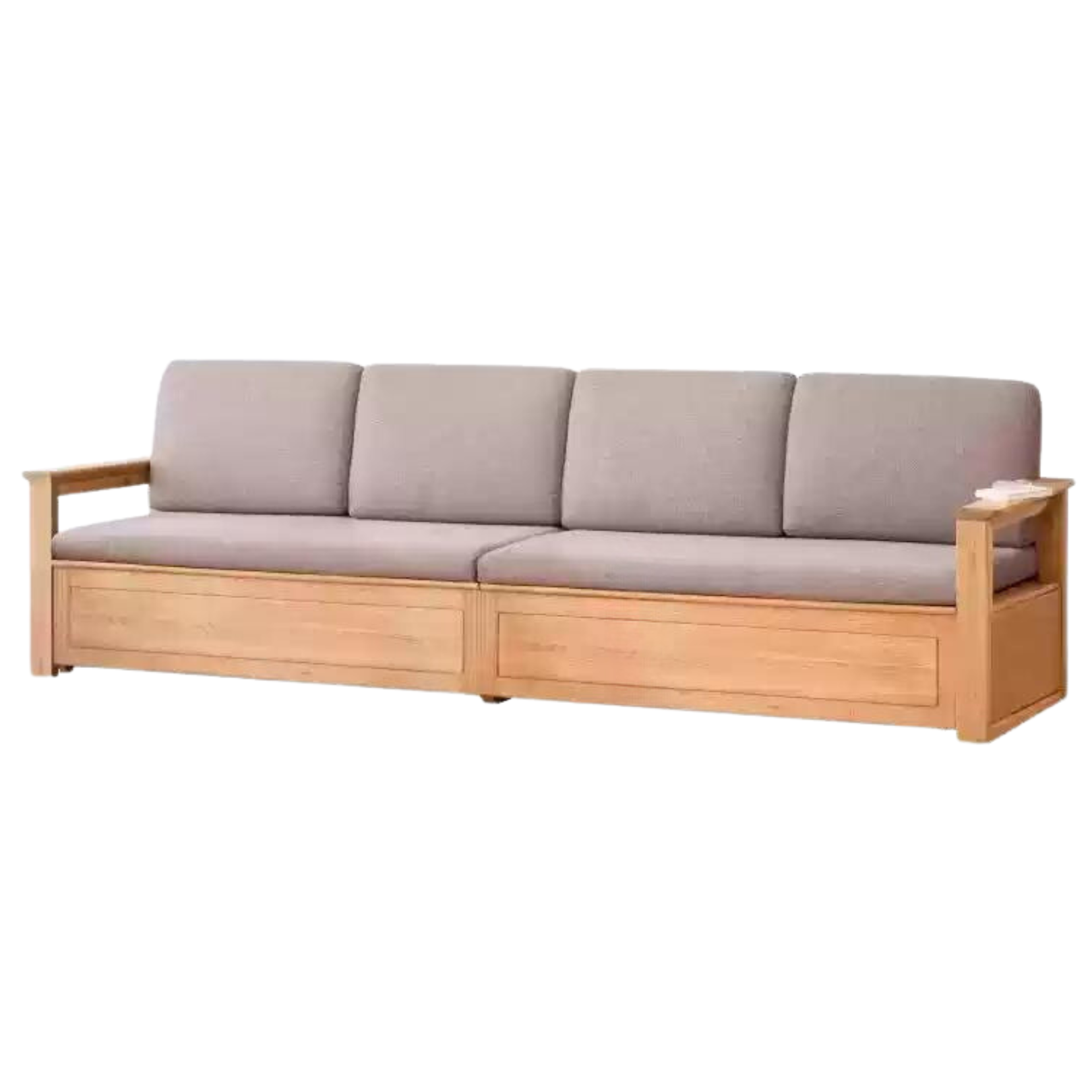 Oak solid wood storage box sofa-