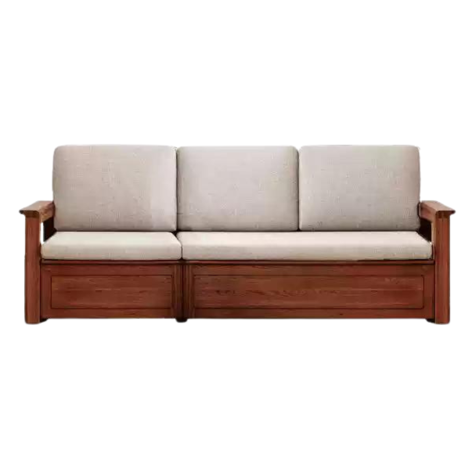 Oak solid wood storage box sofa-