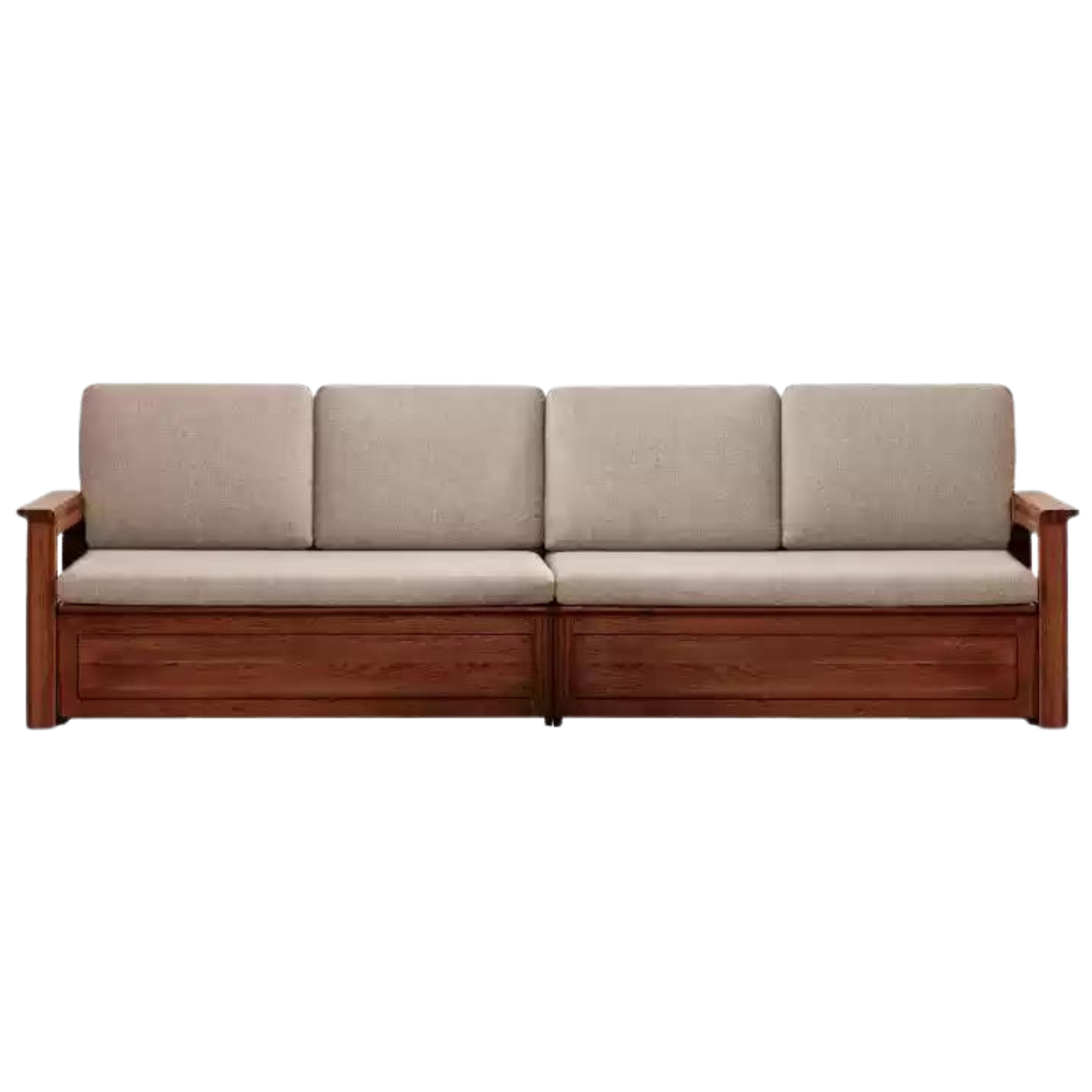 Oak solid wood storage box sofa-