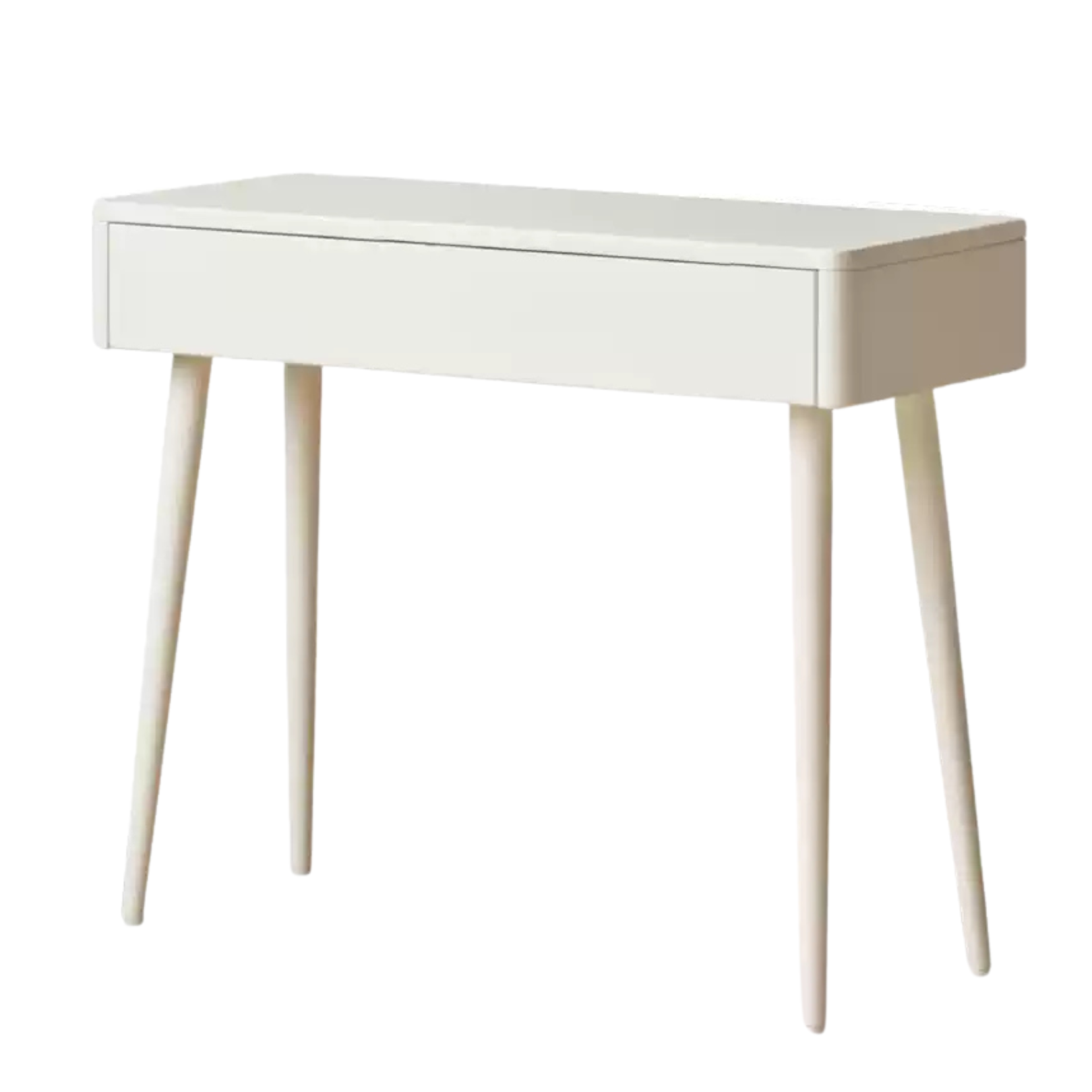 Poplar solid wood cream style telescopic dressing table