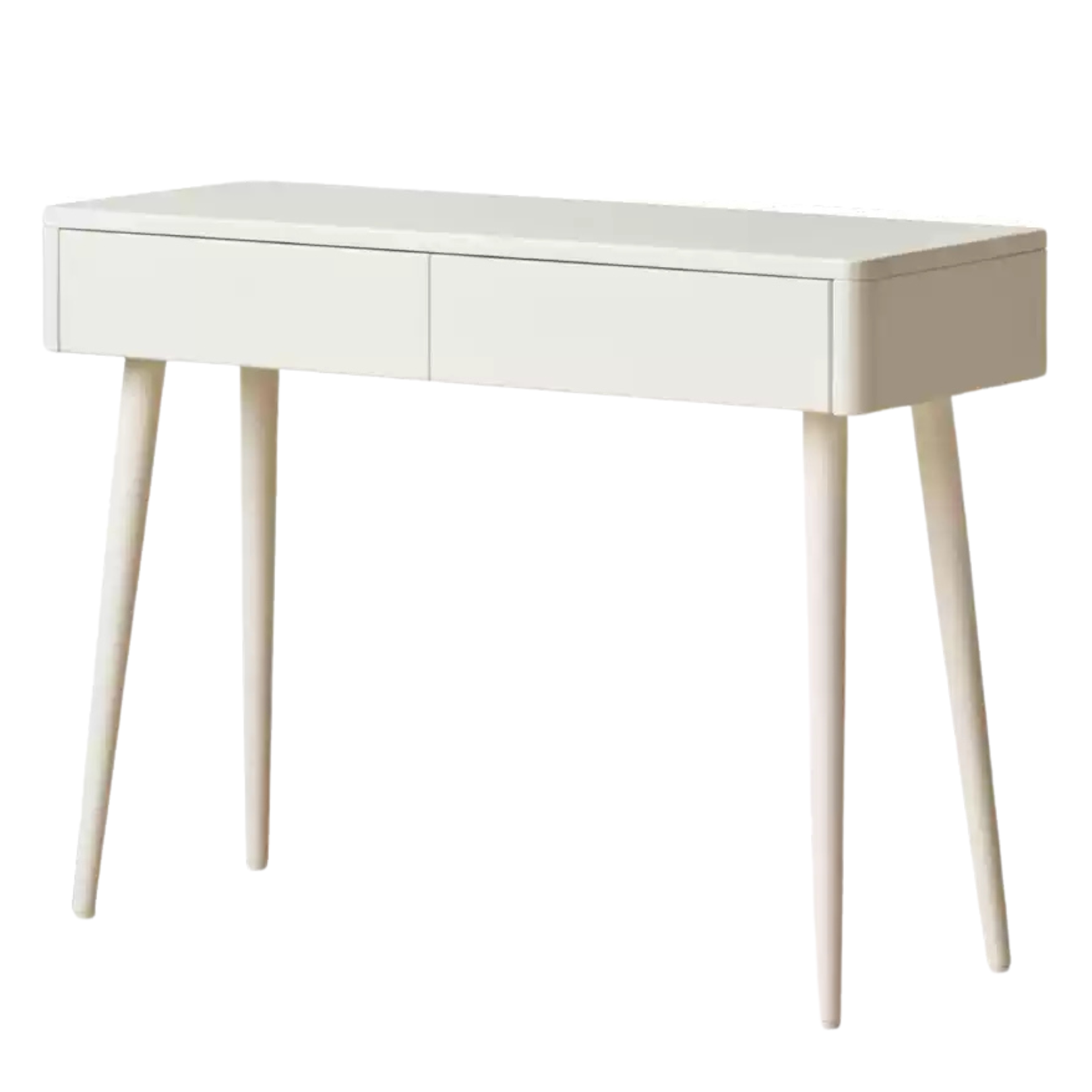 Poplar solid wood cream style telescopic dressing table