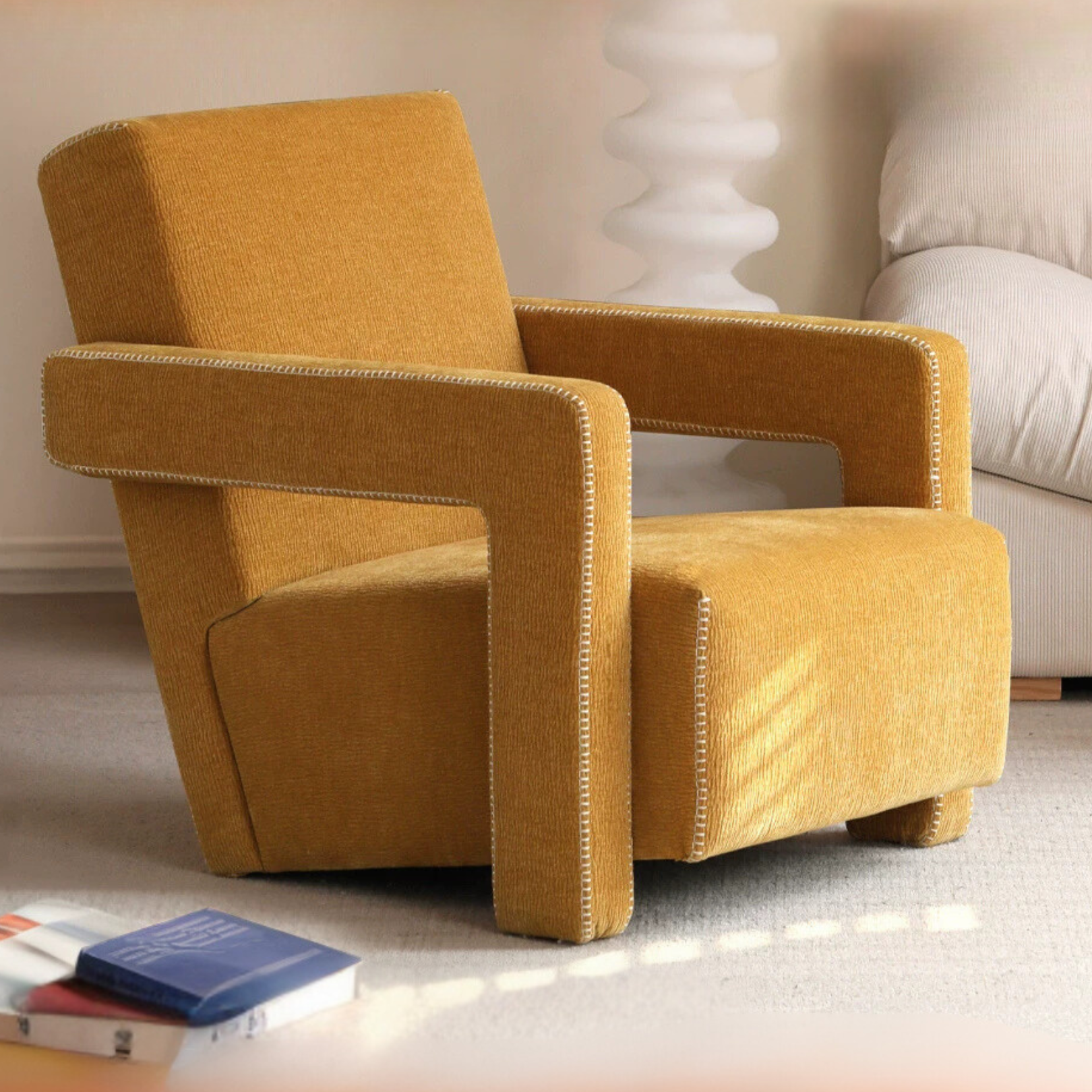 Fabric Sofa Chair Italian Minimalist