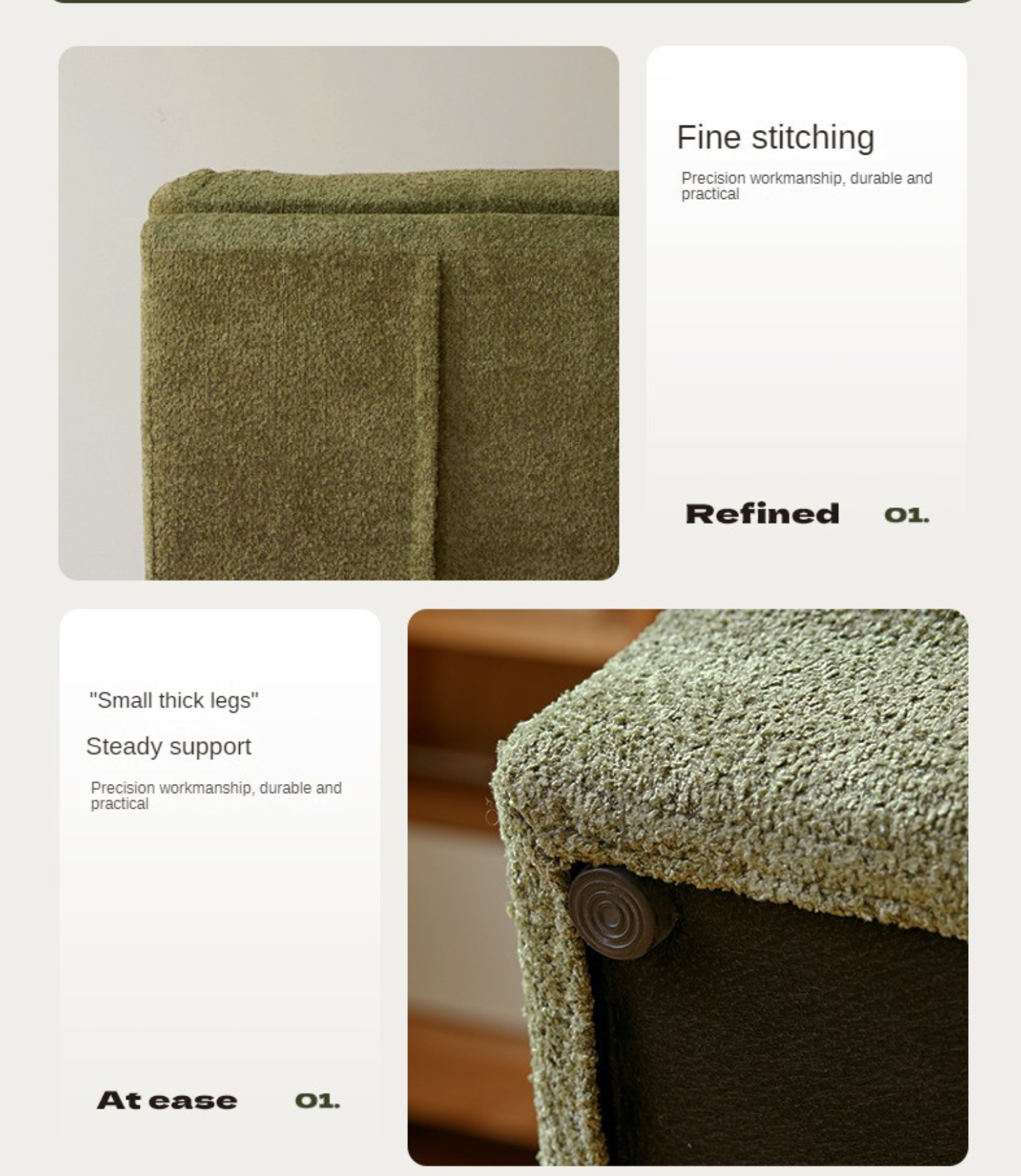 Fabric modern armchair simple single