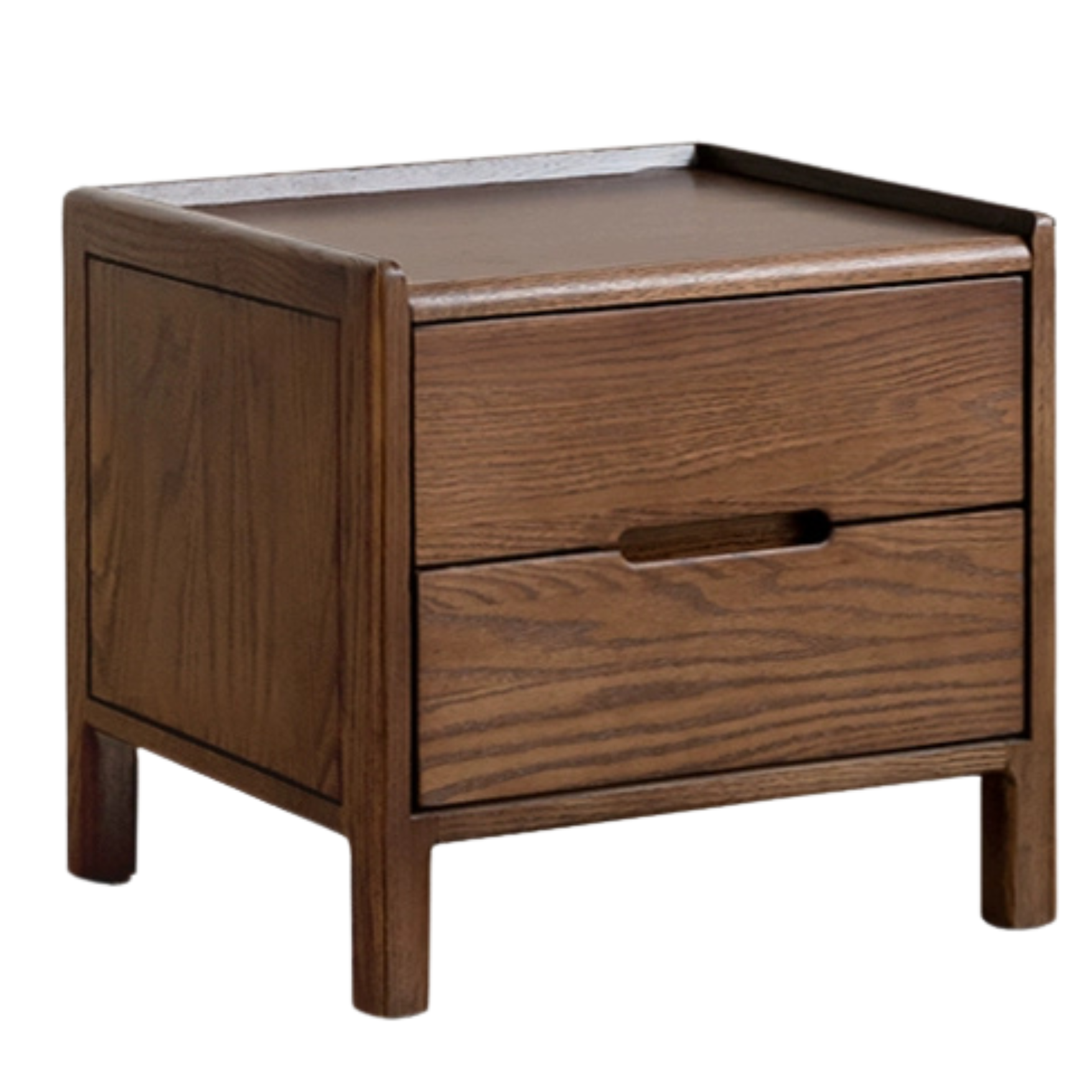 Oak Solid Wood Nightstand Nordic Style