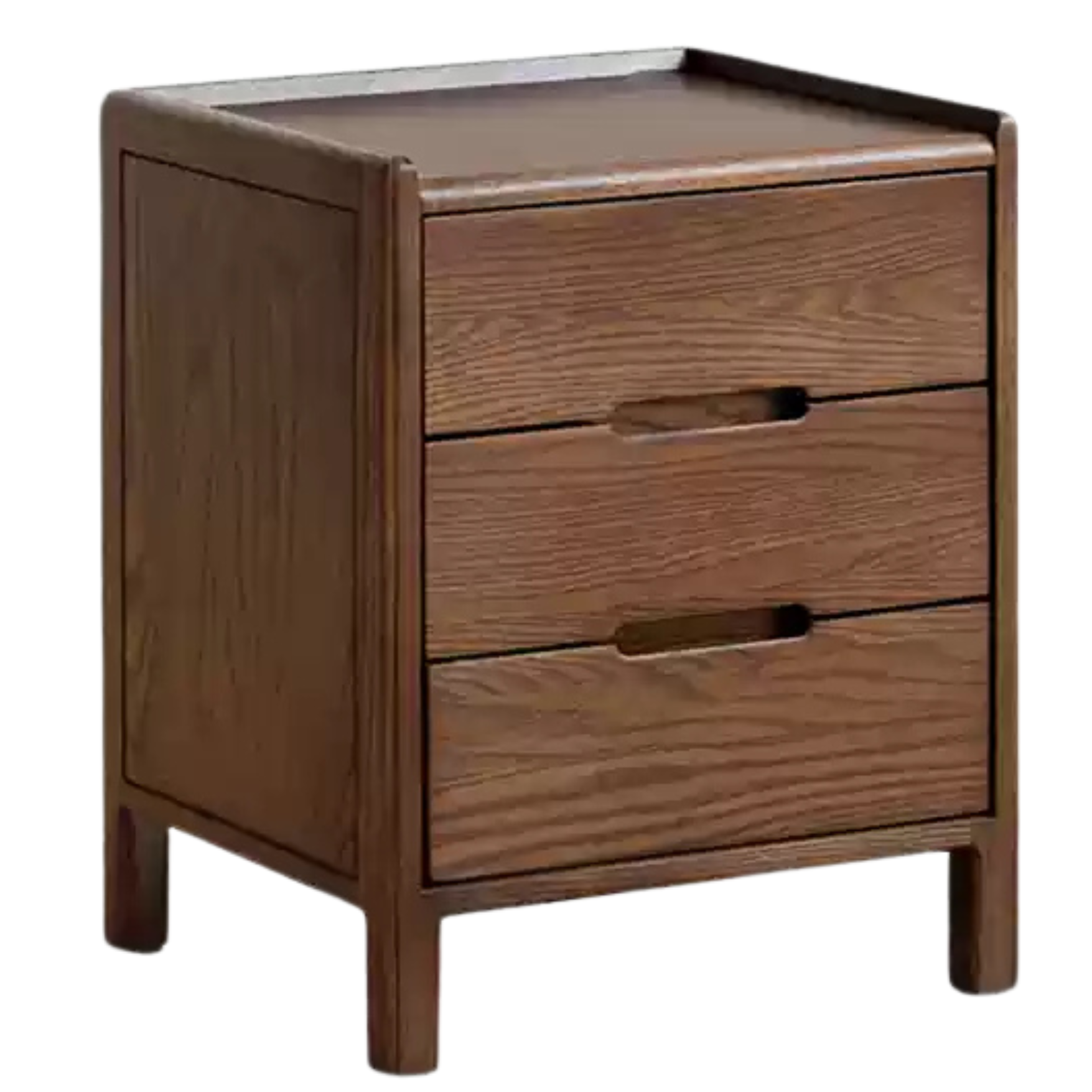 Oak Solid Wood Nightstand Nordic Style