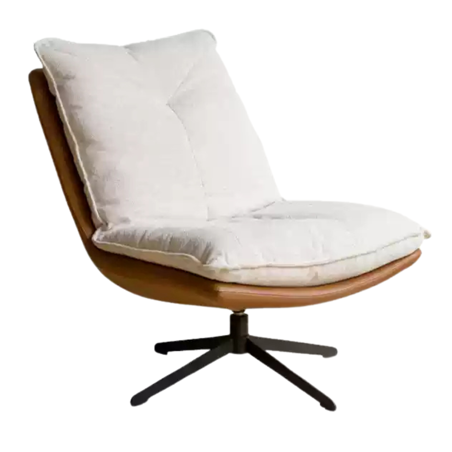 Fabric modern simple swivel back chair