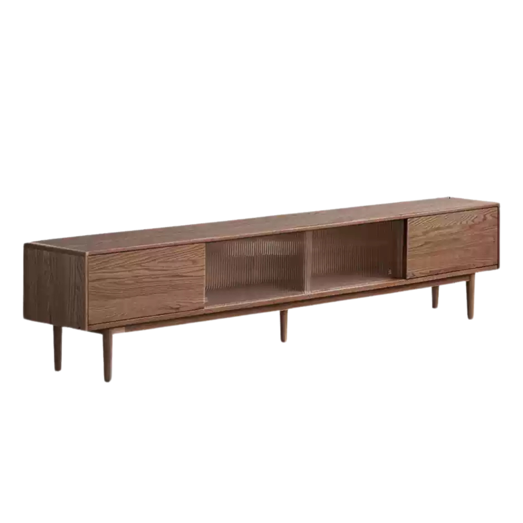 Oak solid wood modern simple floor TV cabinet