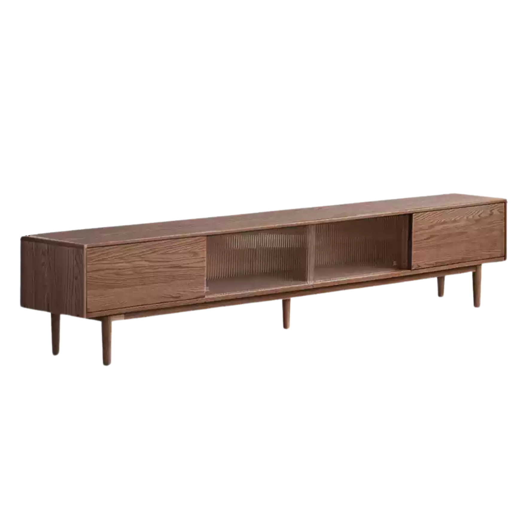 Oak solid wood modern simple floor TV cabinet