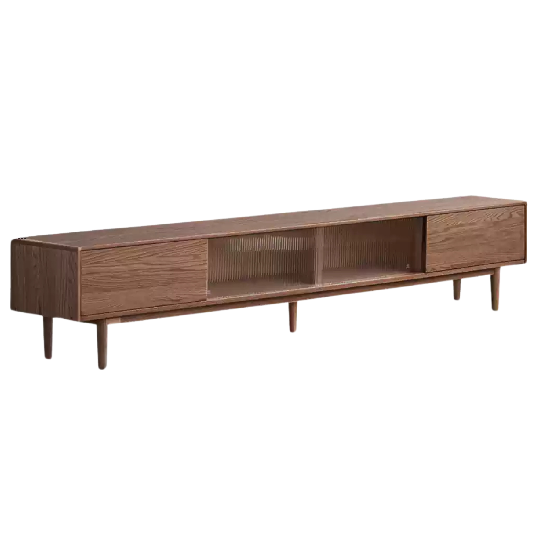 Oak solid wood modern simple floor TV cabinet