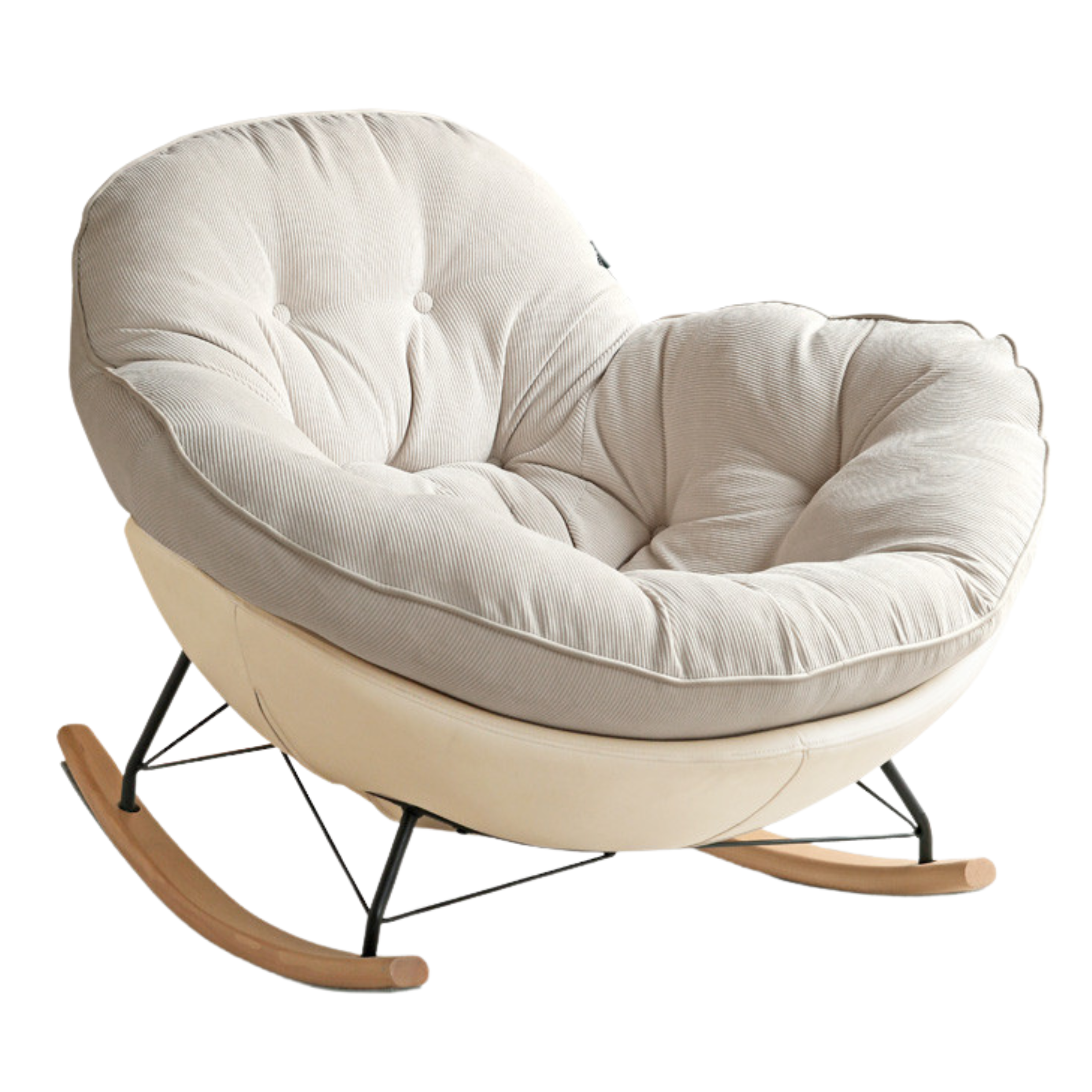 Baby cotton,Beech rocking chair: