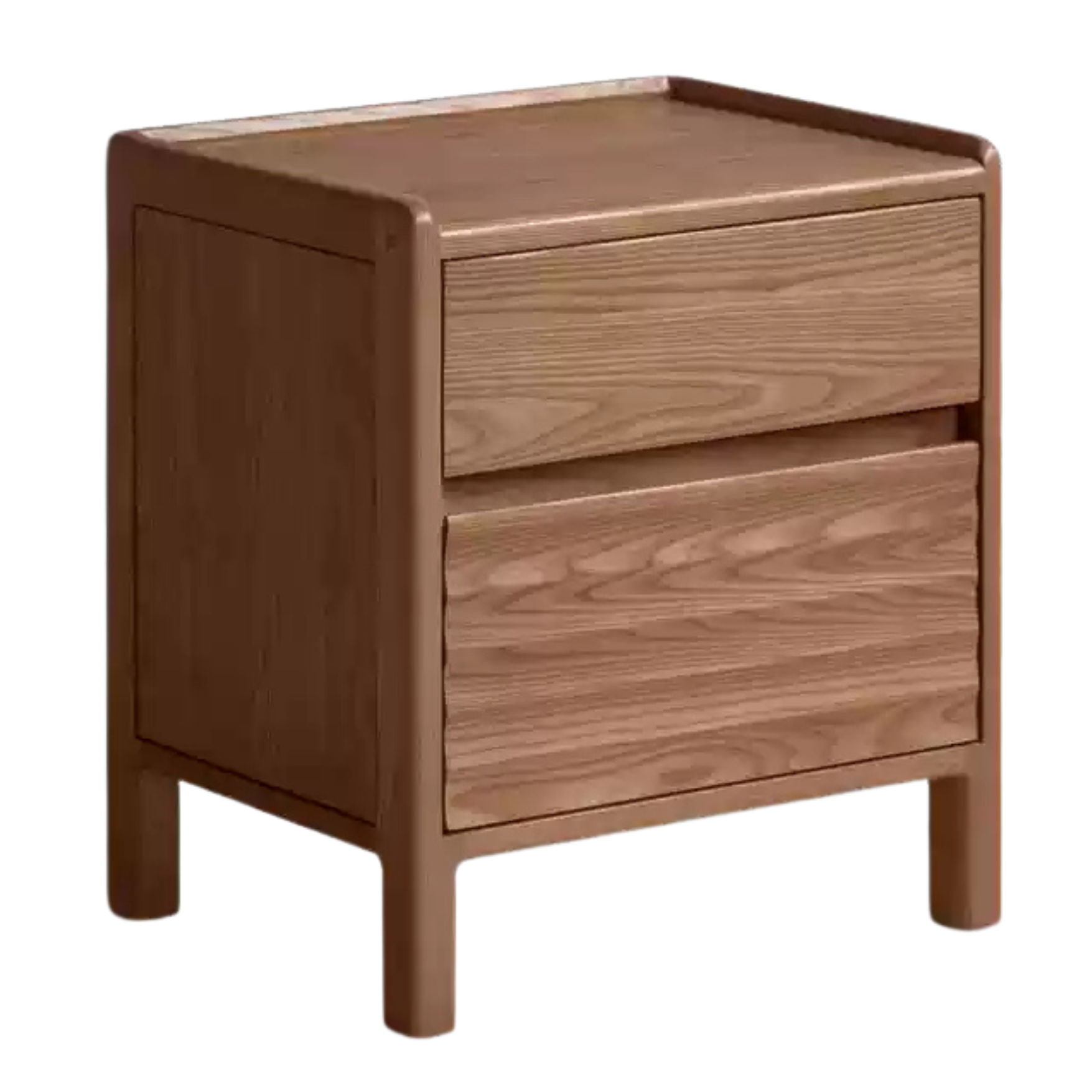 Ash Solid Wood Small Nightstand