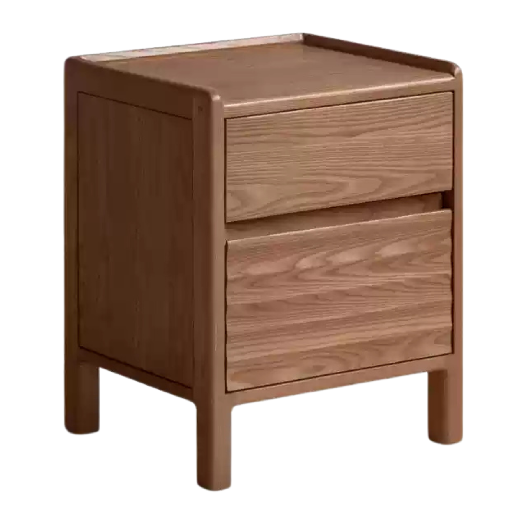 Ash Solid Wood Small Nightstand