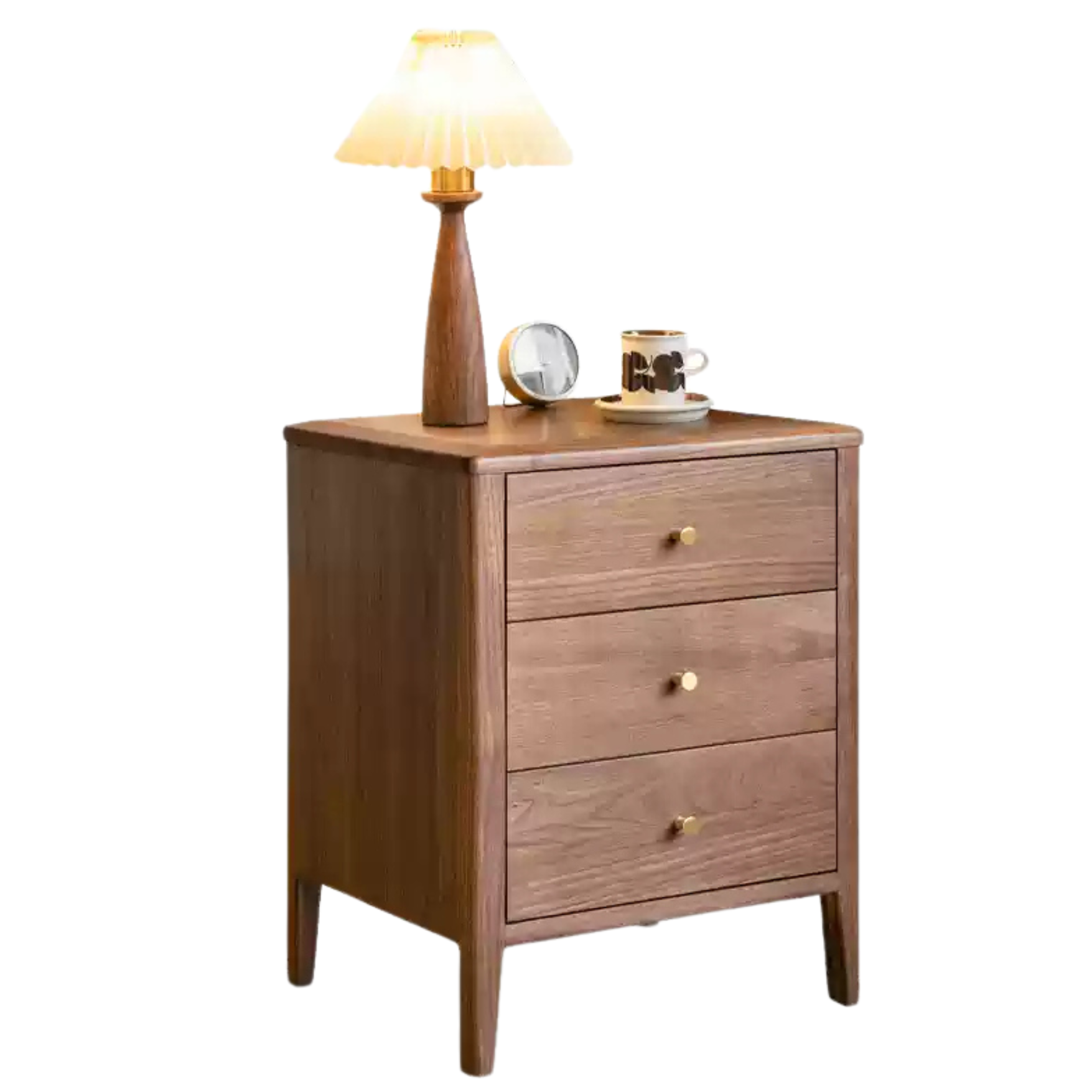 Black walnut solid wood Nordic style Nightstand