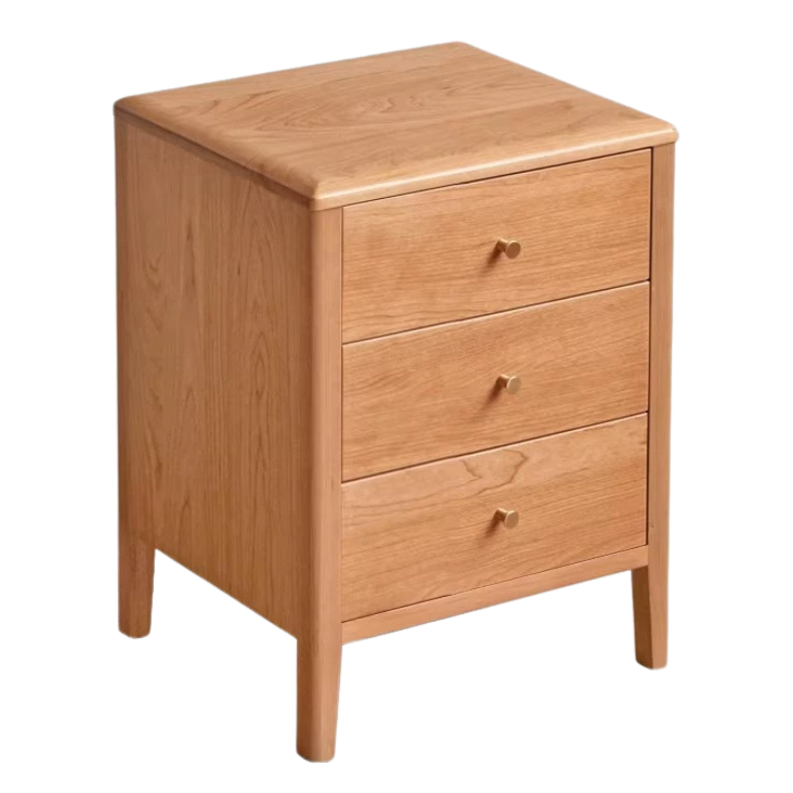 Oak, Cherry wood solid wood Nightstand :