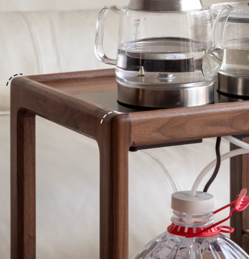 Black Walnut Solid Wood Removable Side Table