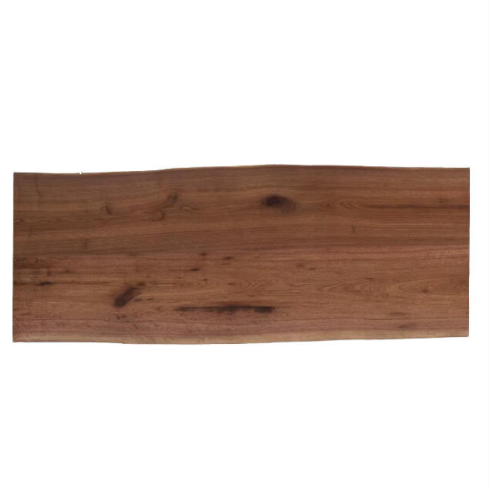 Black walnut solid wood natural edge large board dining table,