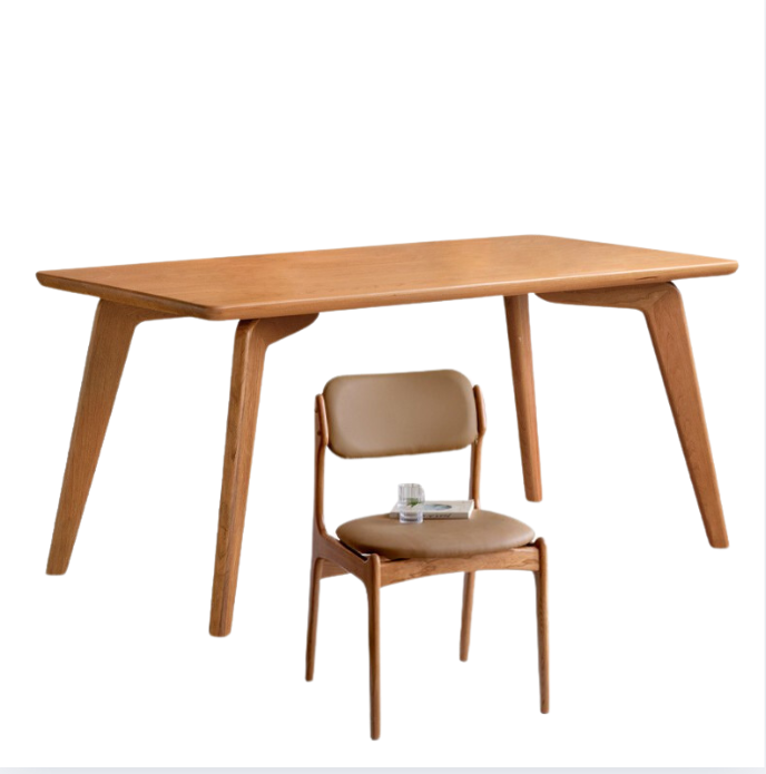 Сherry wood solid wood modern dining table