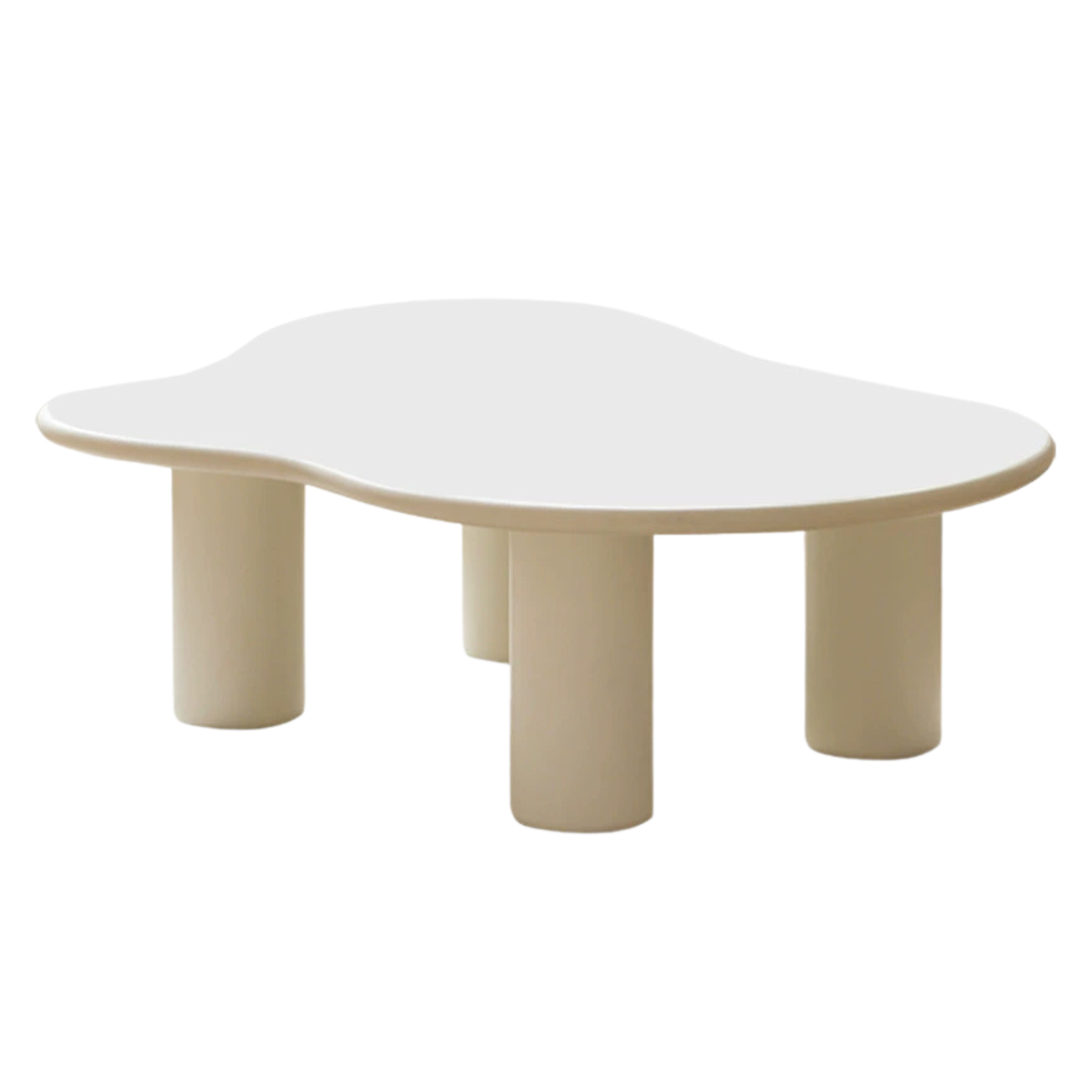 Rubber solid wood creamy cloud Coffee table