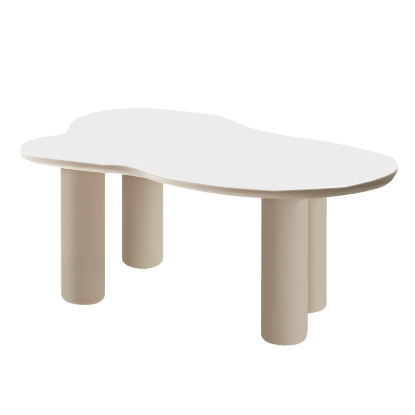 Rubber solid wood creamy cloud Coffee table