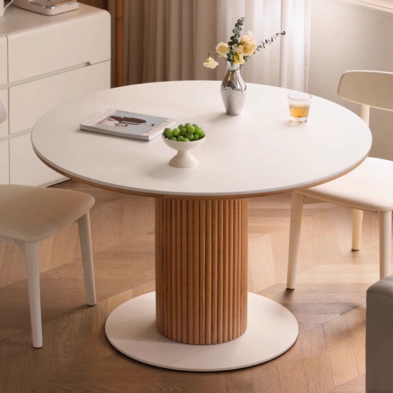 Oak Solid Wood Rock Modern Dining Table