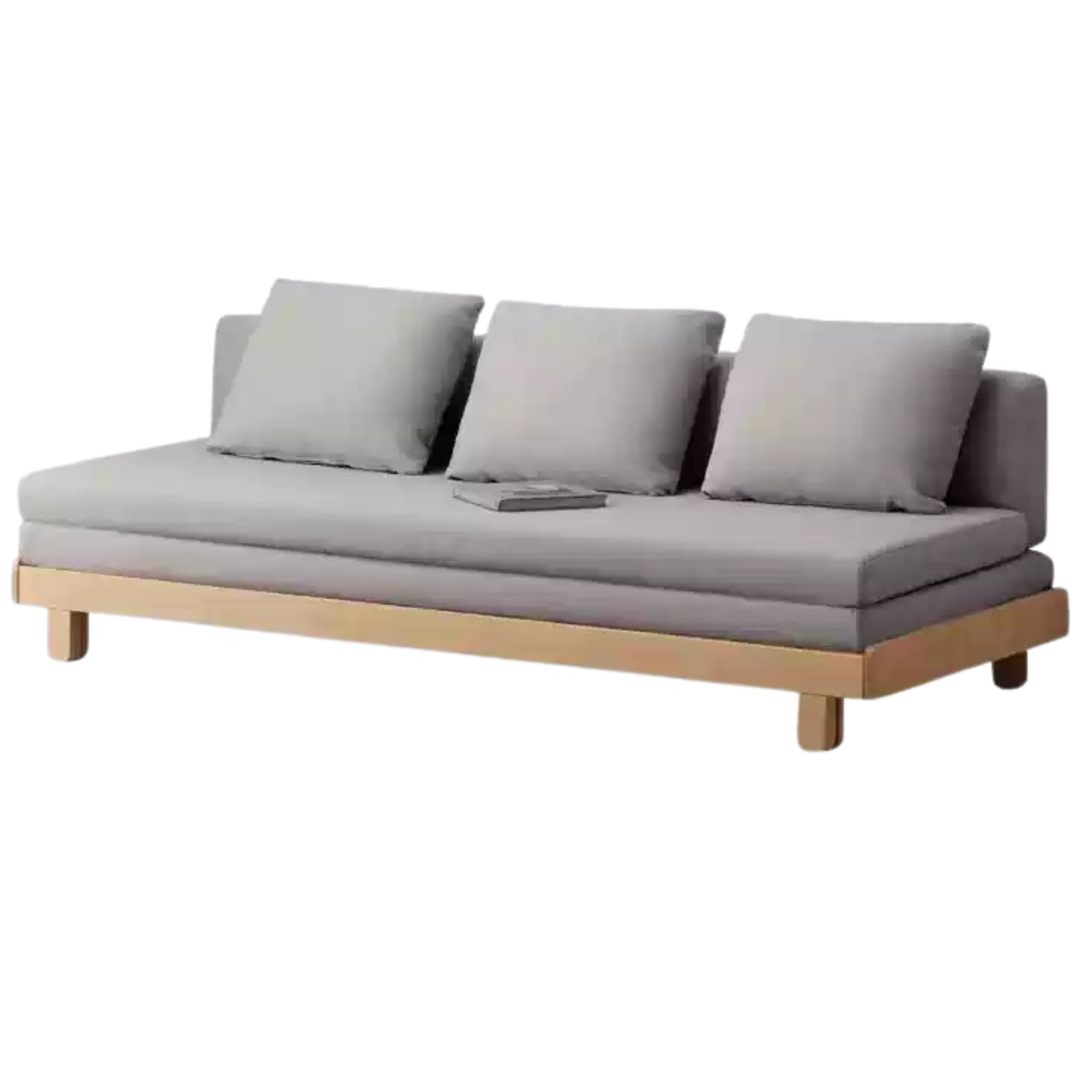 European Beech Solid Wood Sofa Bed Retractable Folding Bbed