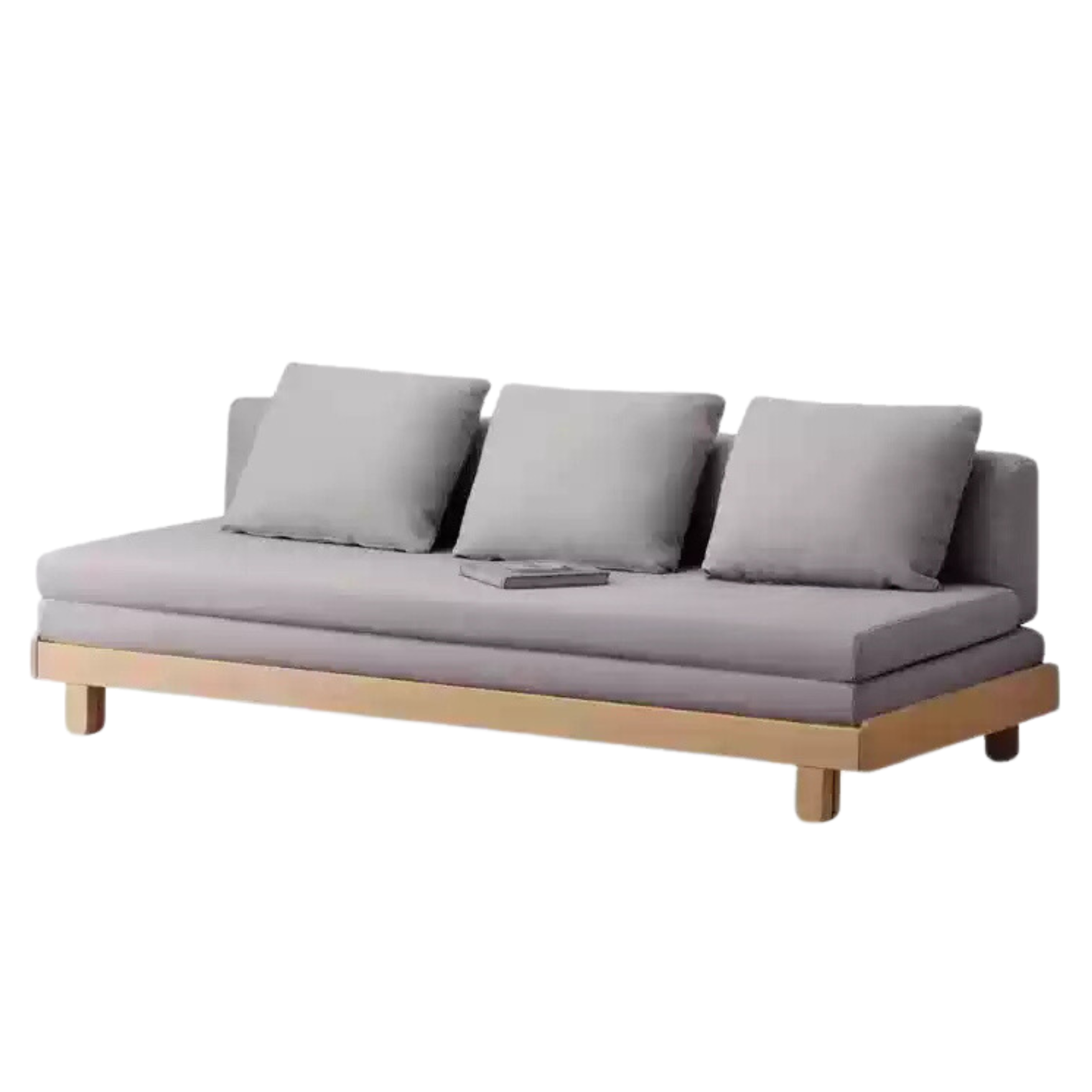 European Beech Solid Wood Sofa Bed Retractable Folding Bbed