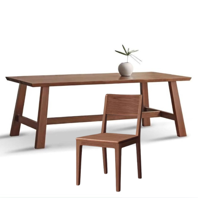 Ash Solid Wood Long Dining Table