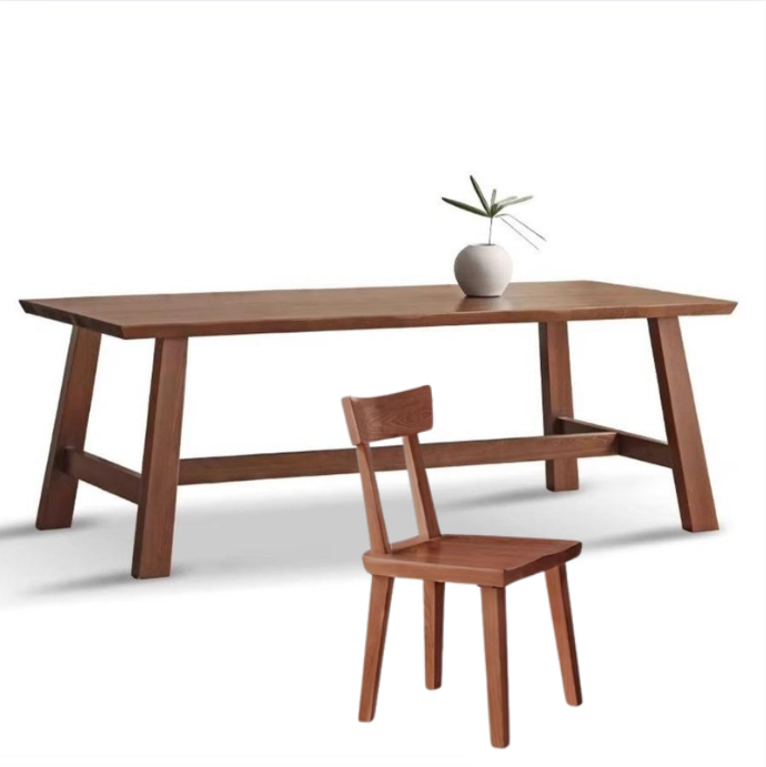 Ash Solid Wood Long Dining Table