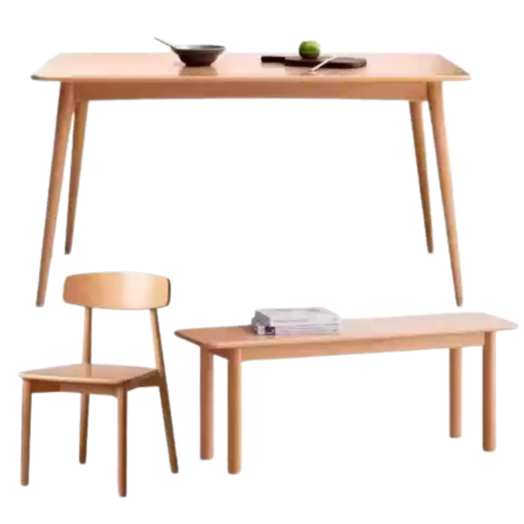 Beech Solid Wood Dining Table