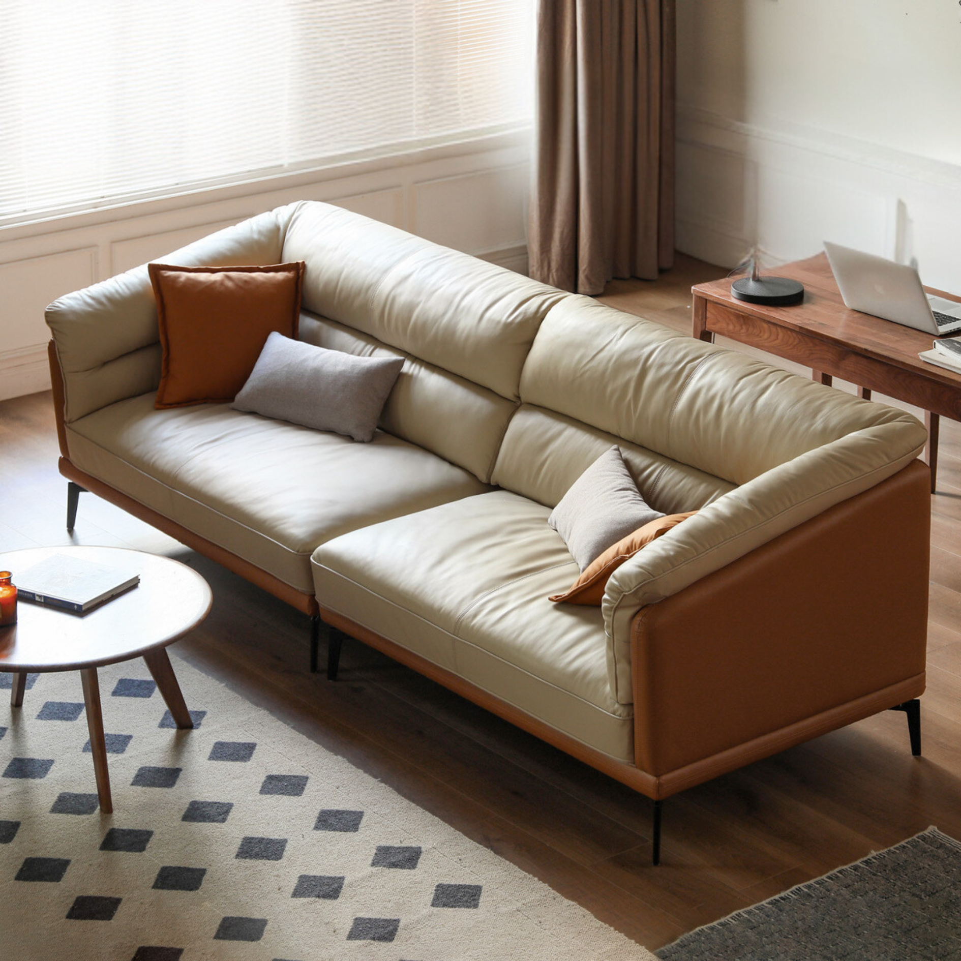 Technology Fabric Sofa Italian Minimalist