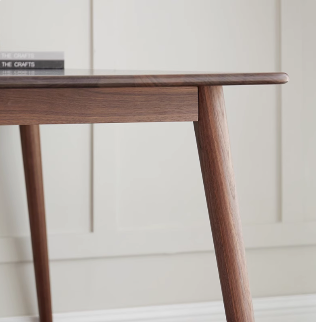 Black walnut, ash solid wood dining table