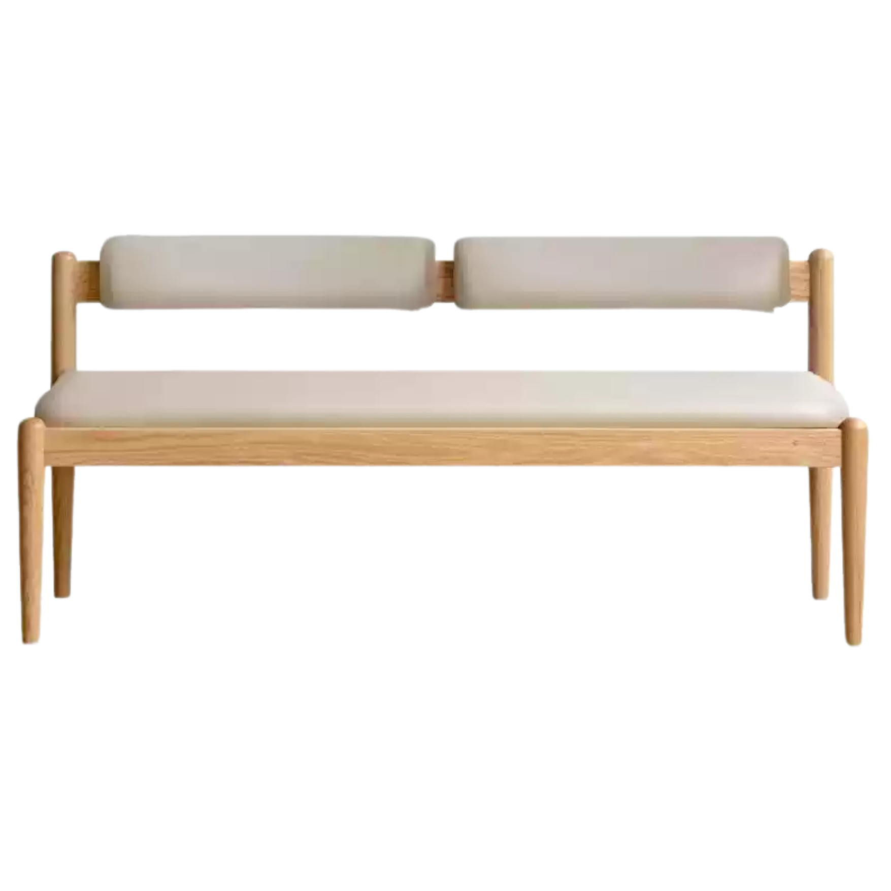 Oak, Black walnut solid wood Soft bench