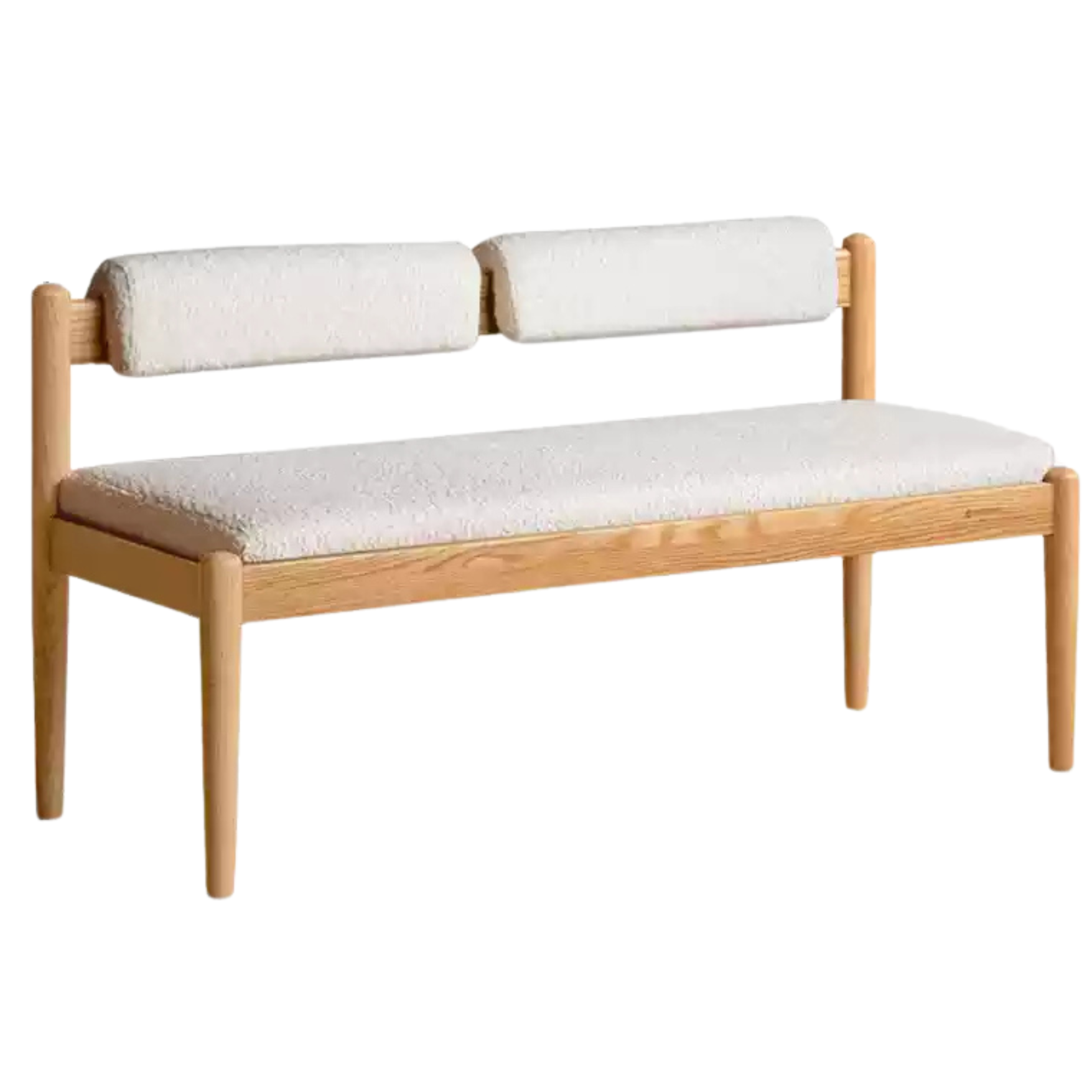 Oak, Black Walnut Solid Wood Soft Bench