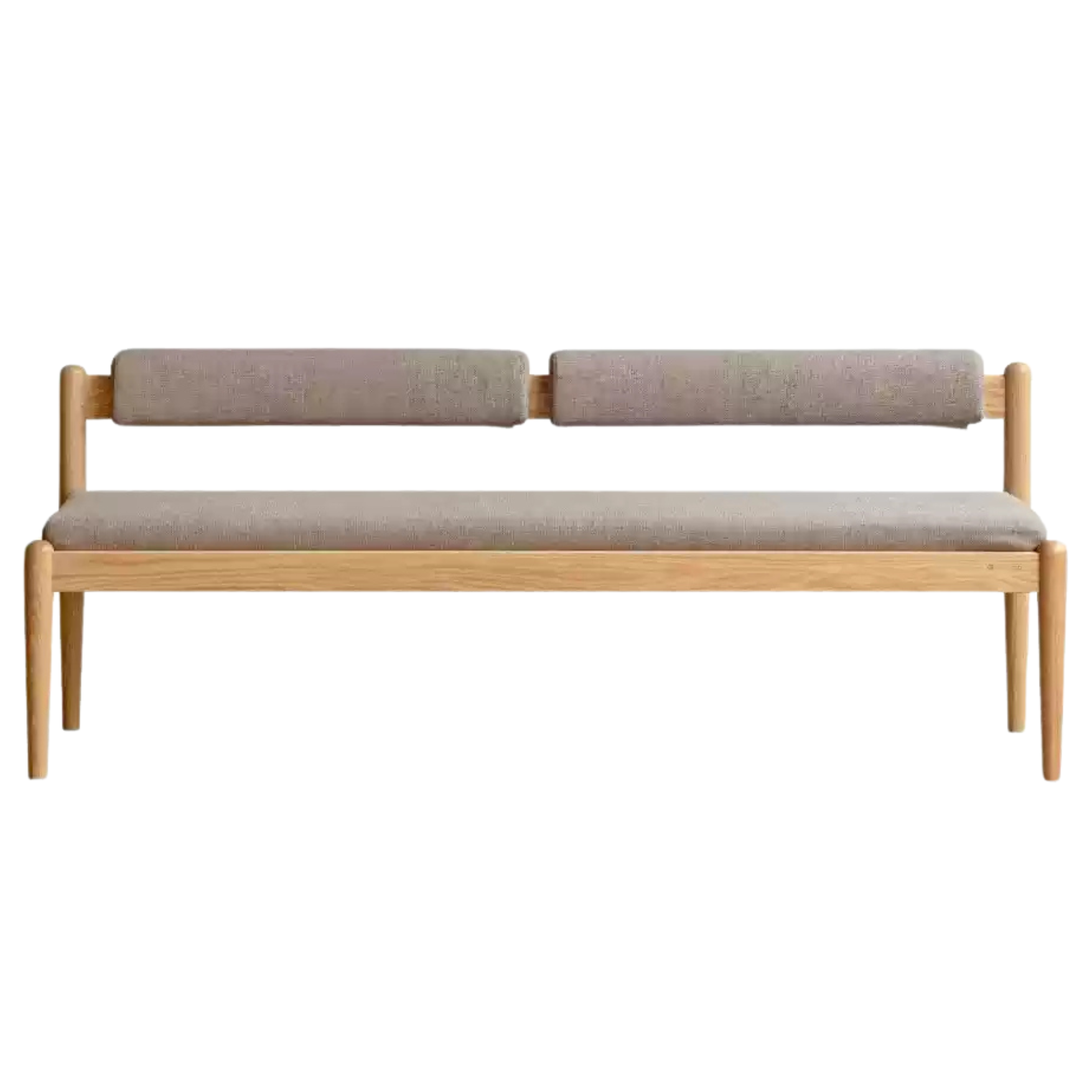 Oak, Black walnut solid wood Soft bench