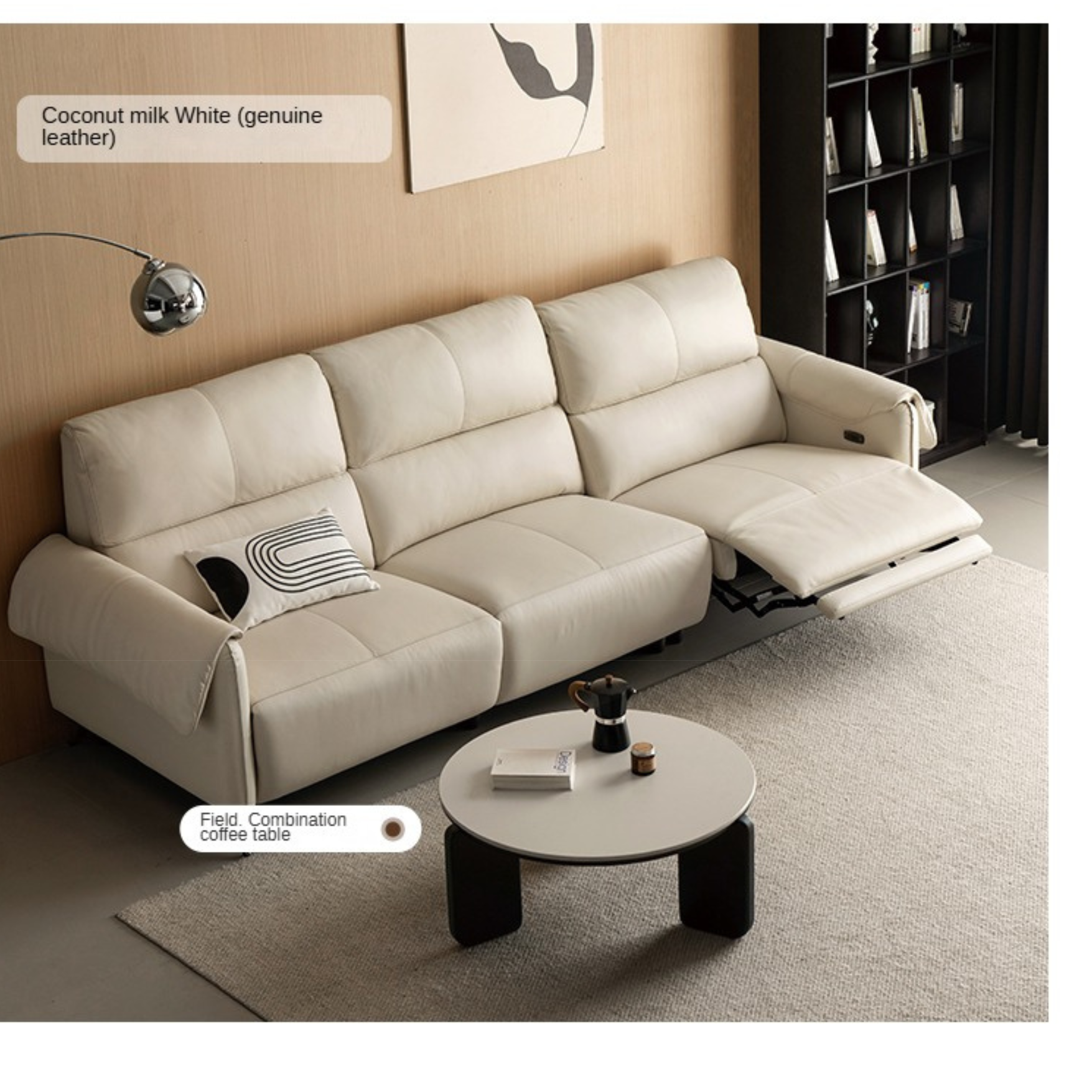 Leather Telescopic Electric Sofa Modern