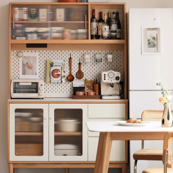 Oak Solid Wood Rock Board Sideboard