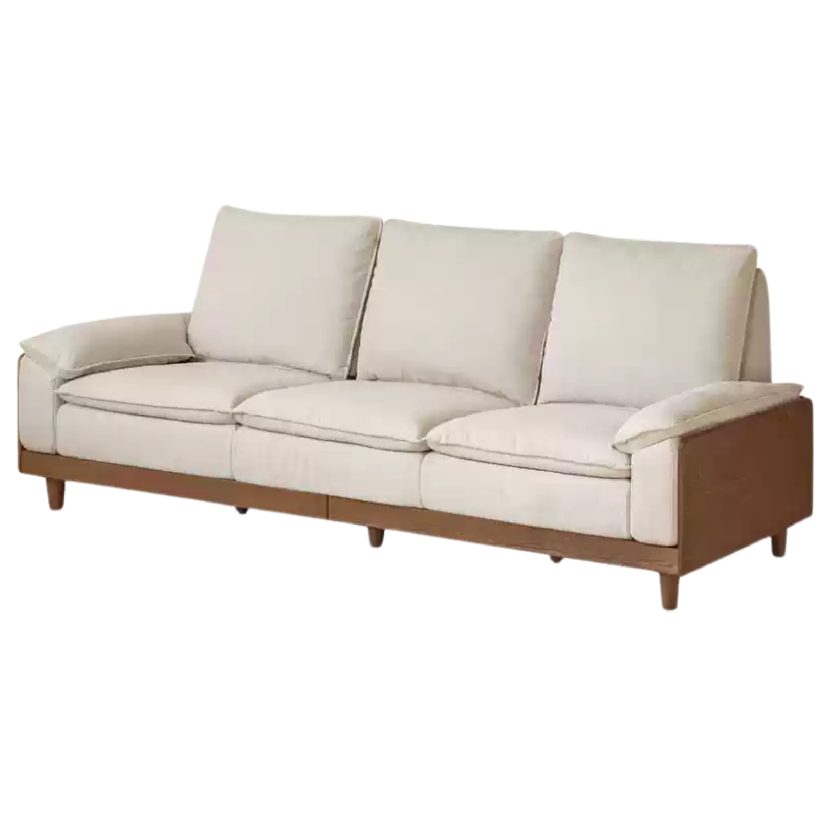 Black Walnut, Ash Solid Wood High Back Sofa