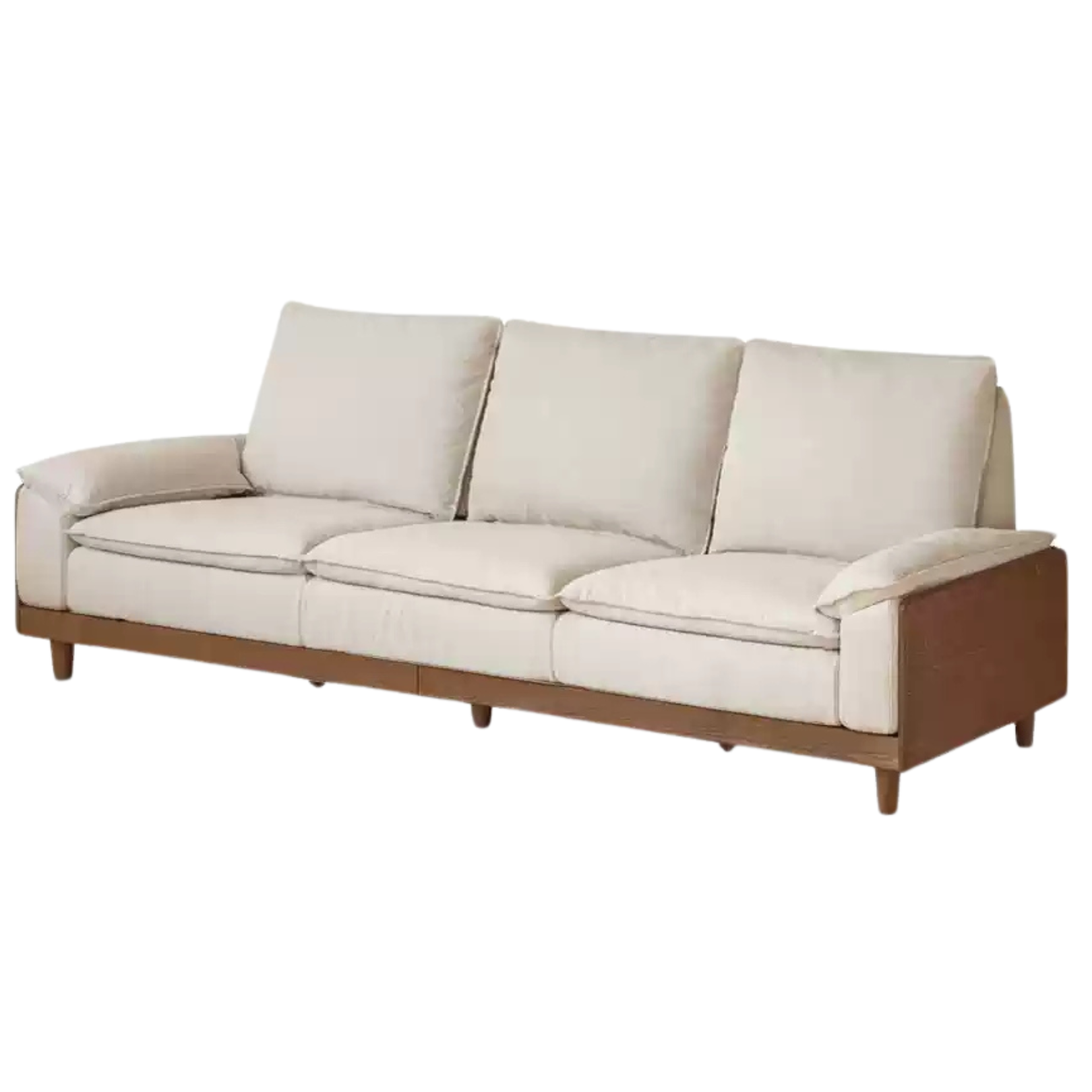 Black Walnut, Ash Solid Wood High Back Sofa