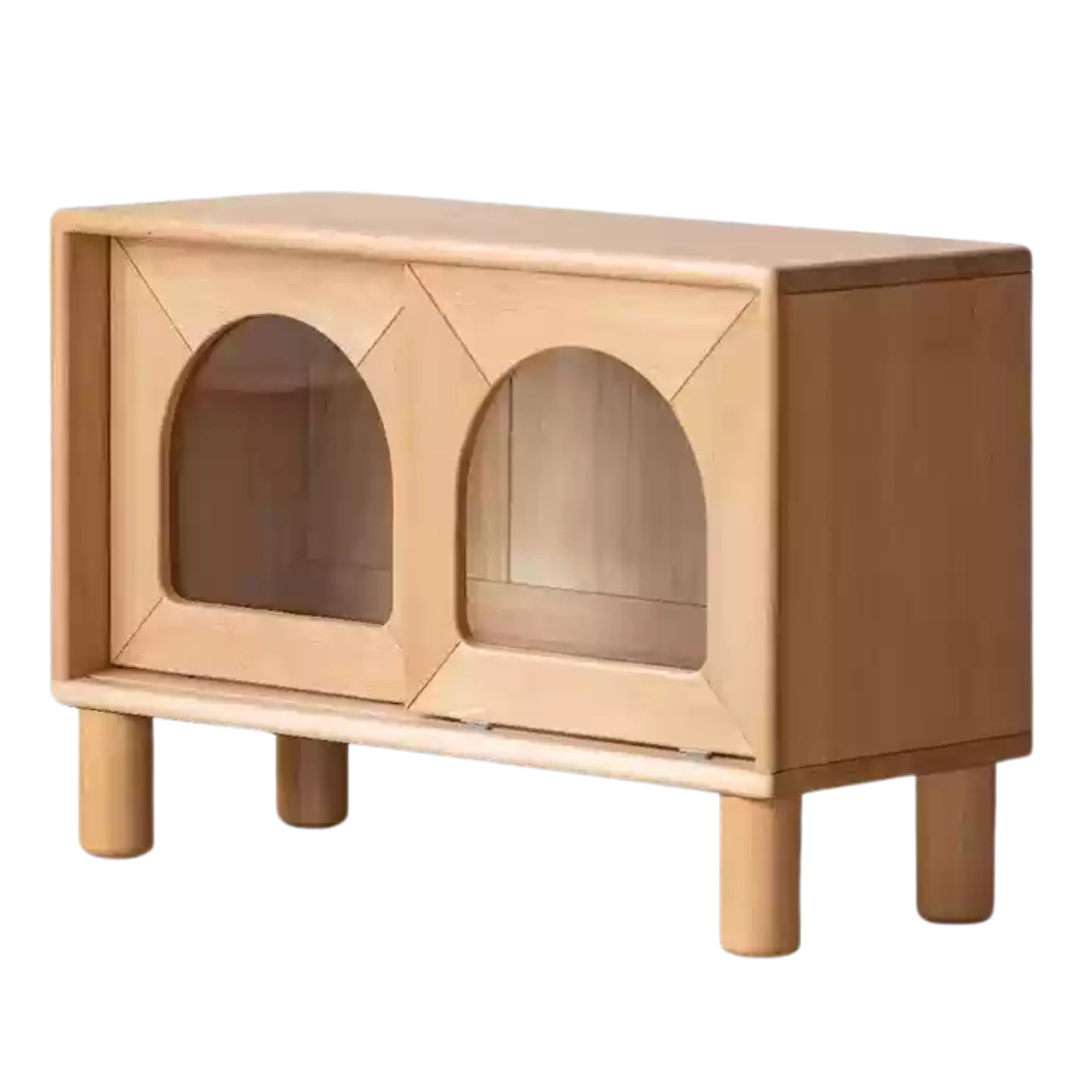 Beech solid wood children's bookcase