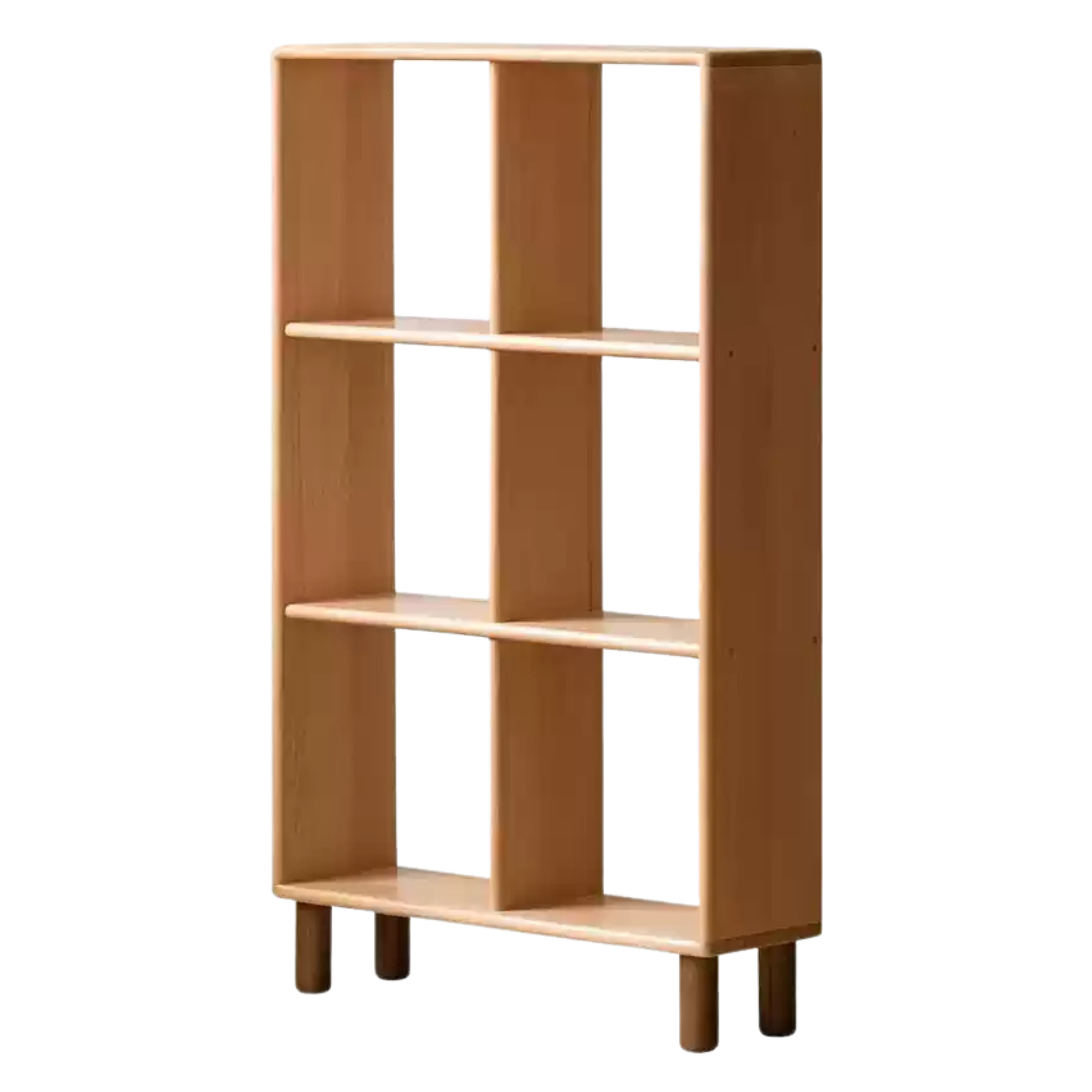 Beech solid wood multi-layer combination children's bookcase