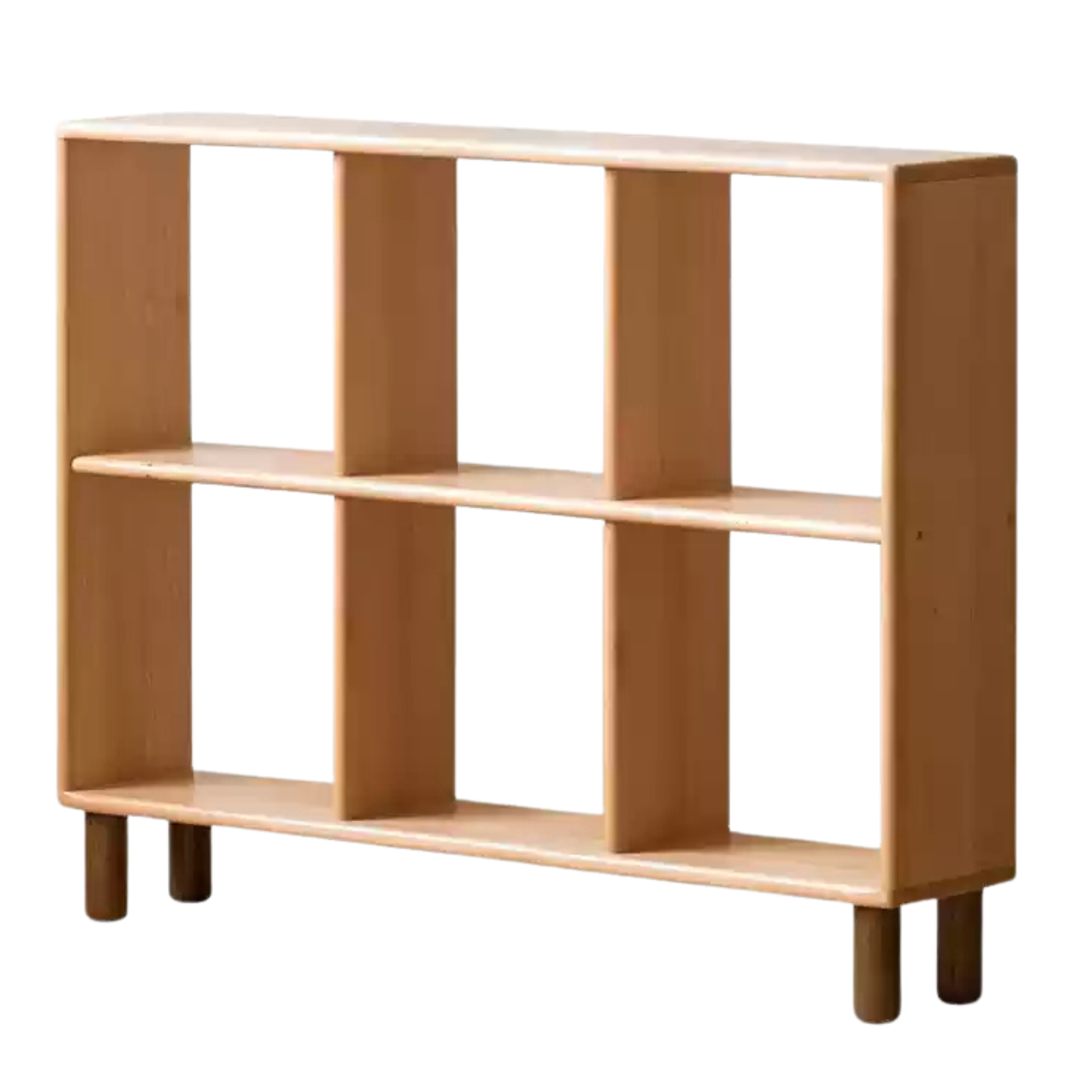 Beech solid wood multi-layer combination children's bookcase