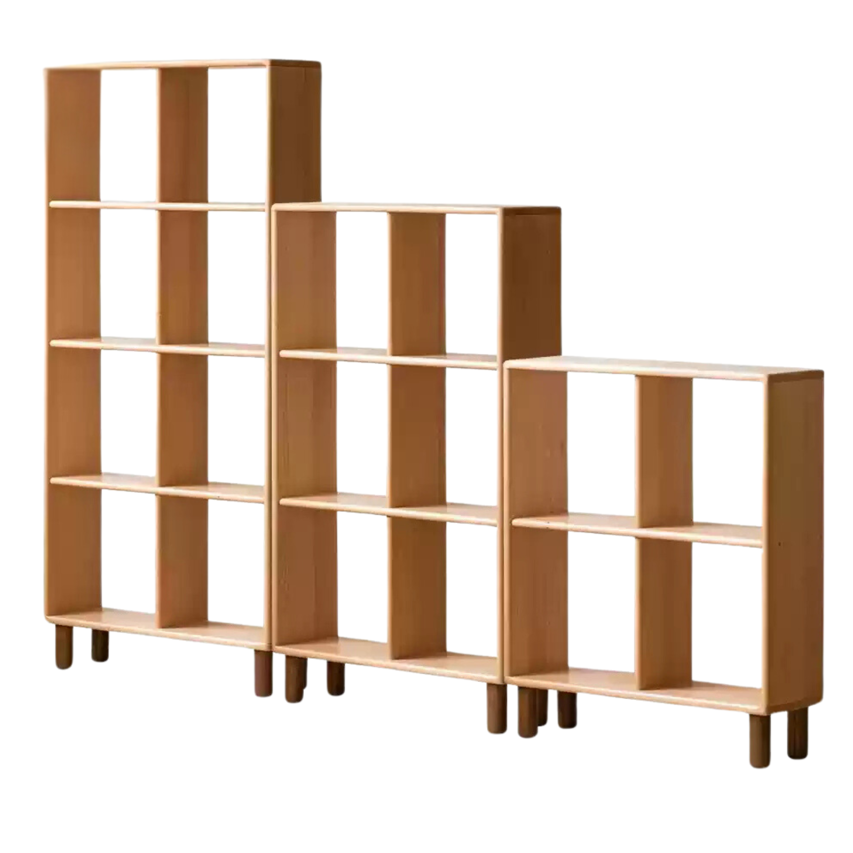 Beech solid wood multi-layer combination children's bookcase