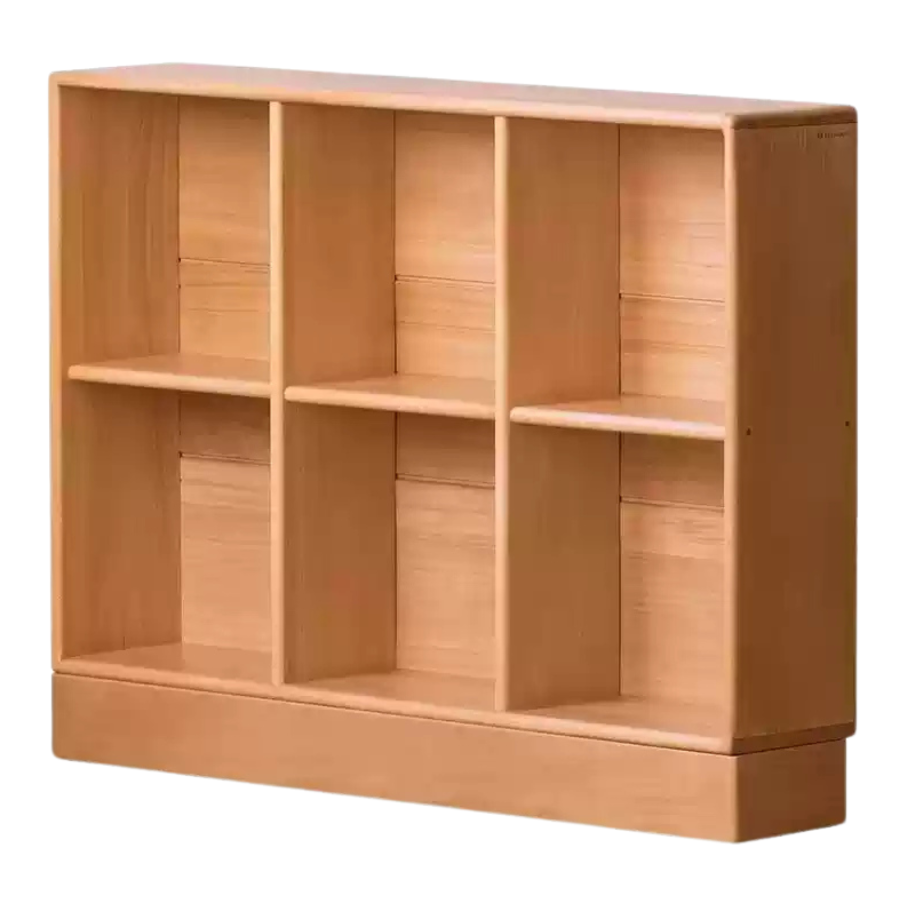 Beech solid wood children's bookcase