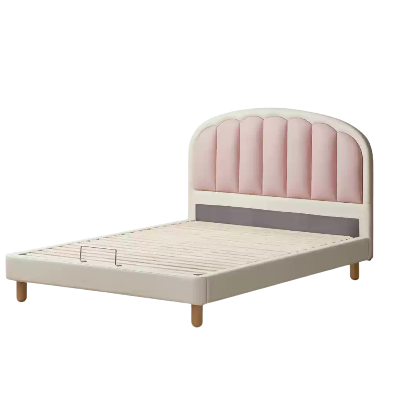 Organic leather Children's Cream Style Soft Bed