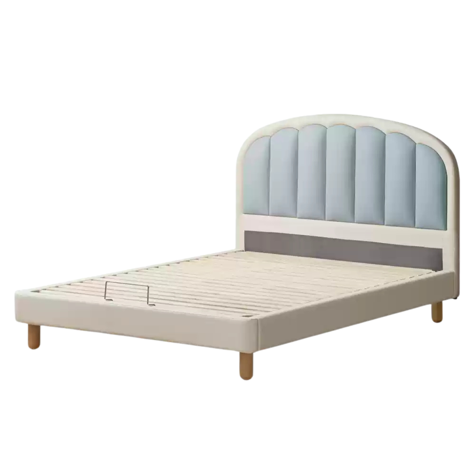 Organic leather Children's Cream Style Soft Bed